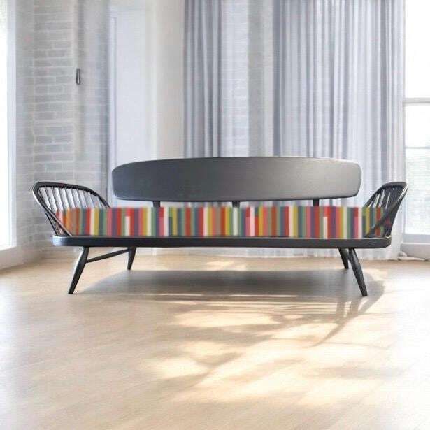 Black Ercol Daybed Sofa Mcm    Choose Your Own Fabric photo furniture
