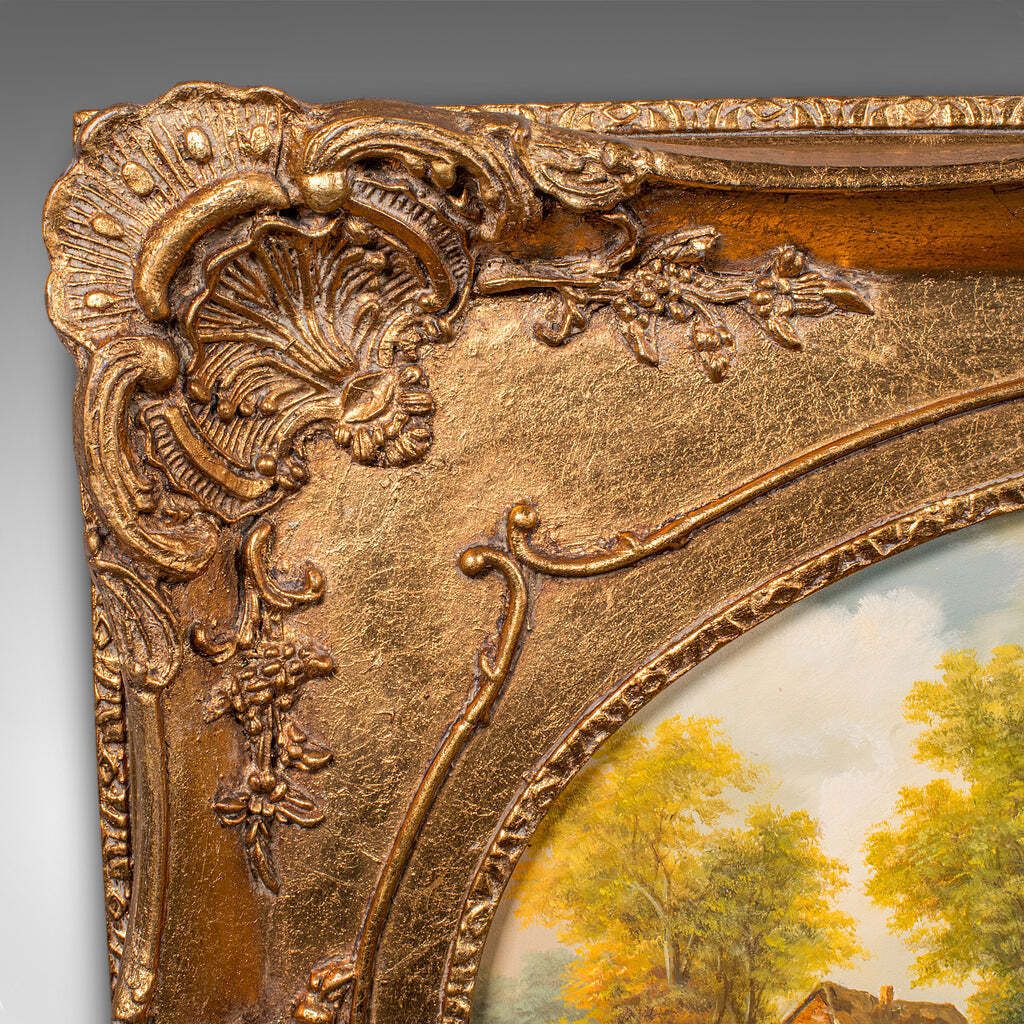 Vintage Landscape Painting, English School, Art, Countryside Picture, Circa 1950 photo buy