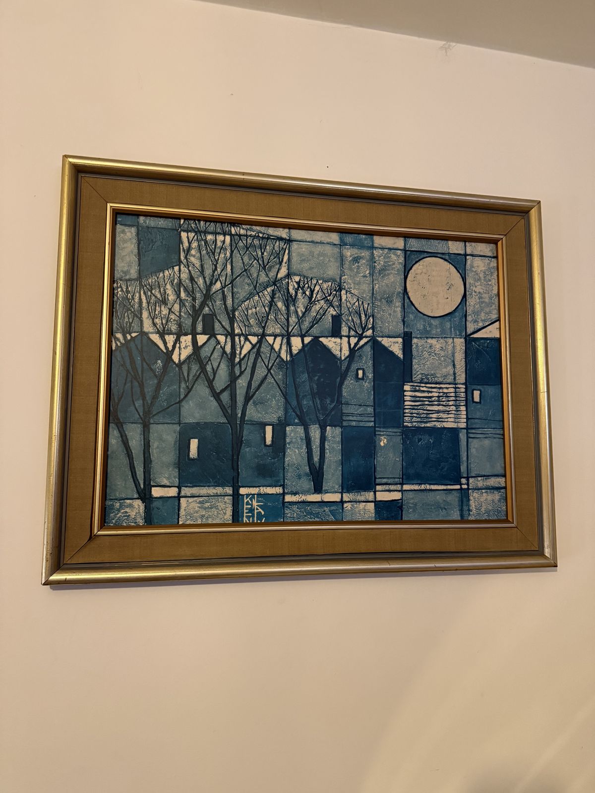 Ken Law ‘Winter Sun’ Print On Board photo vinterior