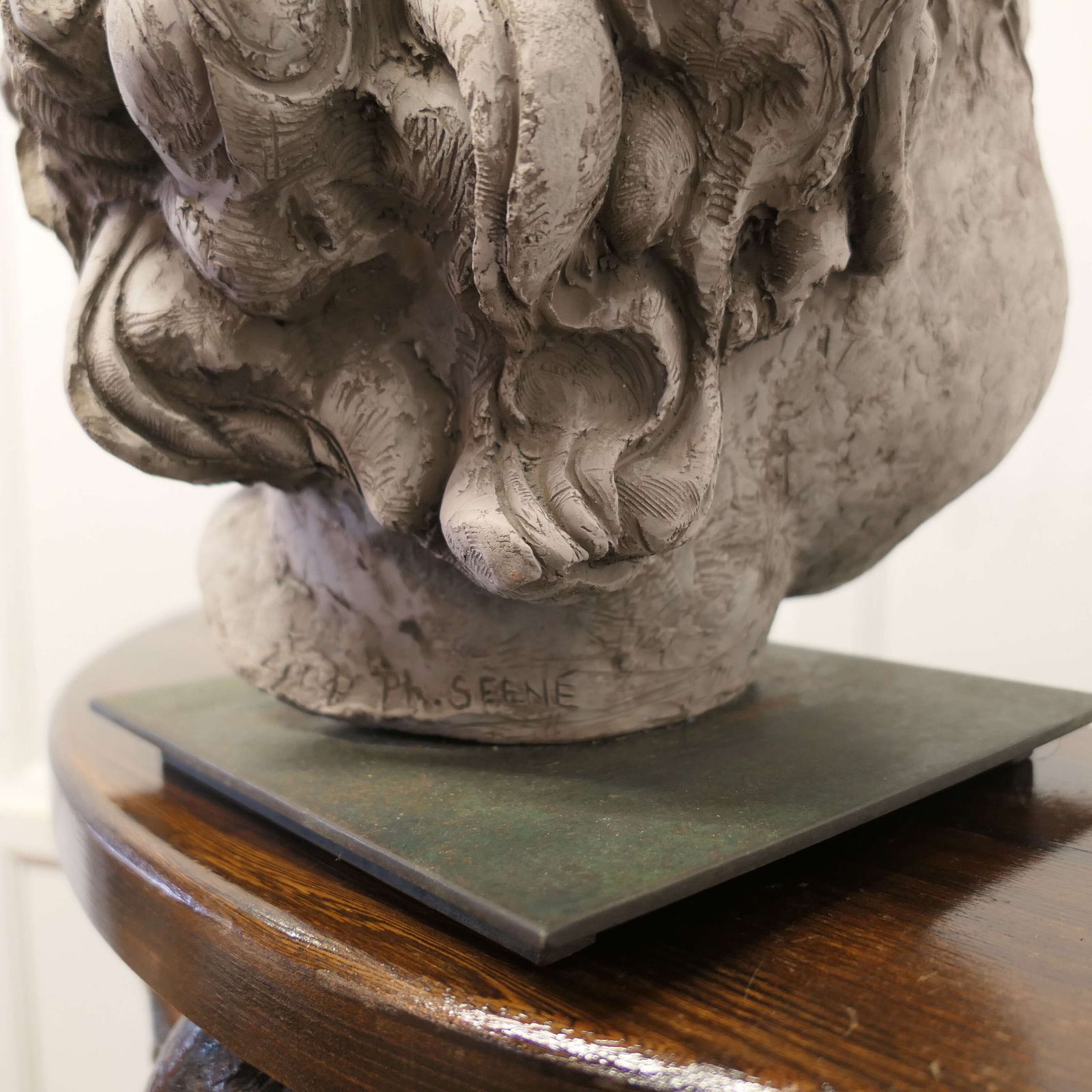 Large Clay Bust Of A Child By Philippe Seené, Set On Bronze This Is An Exquisite Life photo buy