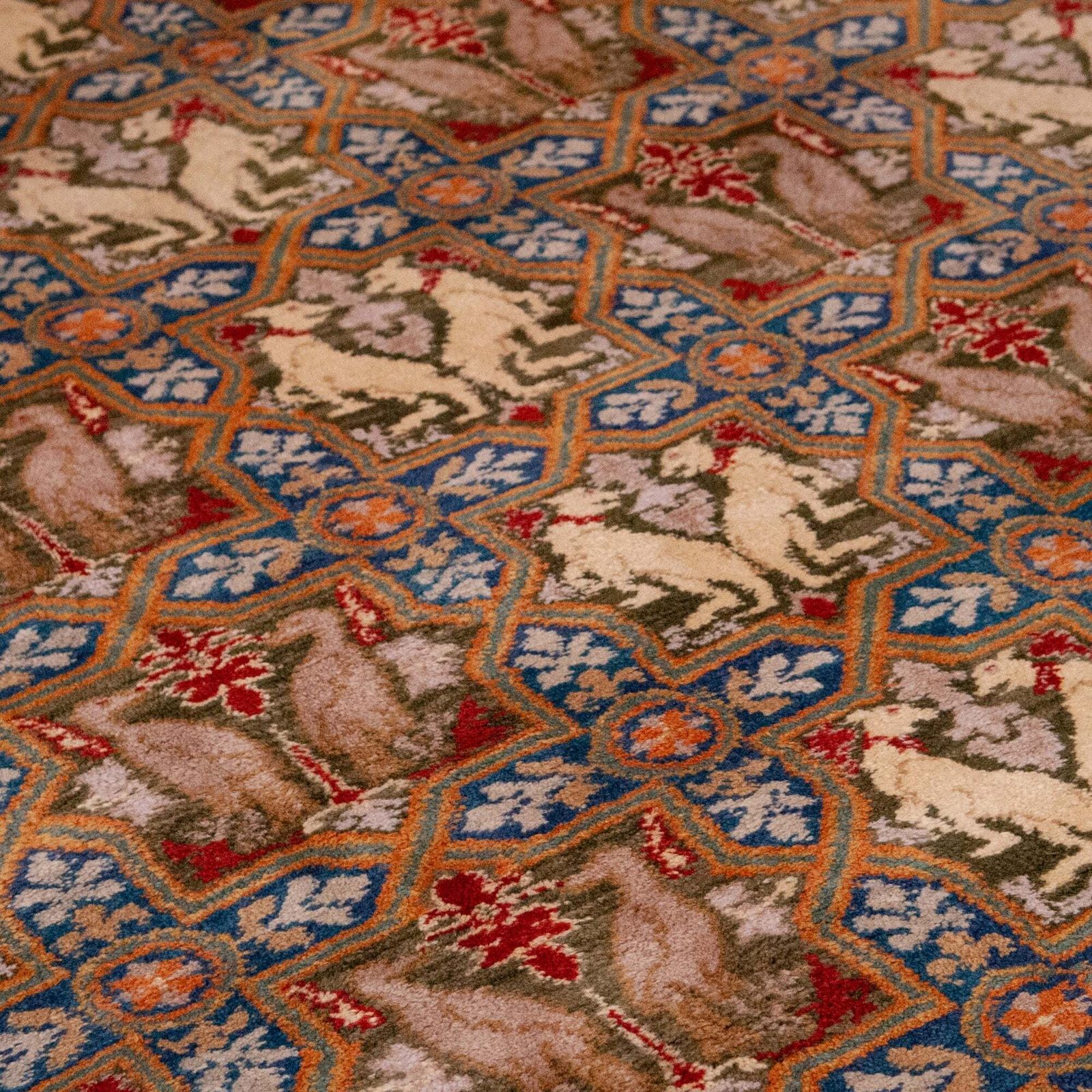 Mythical Animals Field – Spanish Hand Knotted Wool Rug   370 Cm X 252 Cm photo for sale