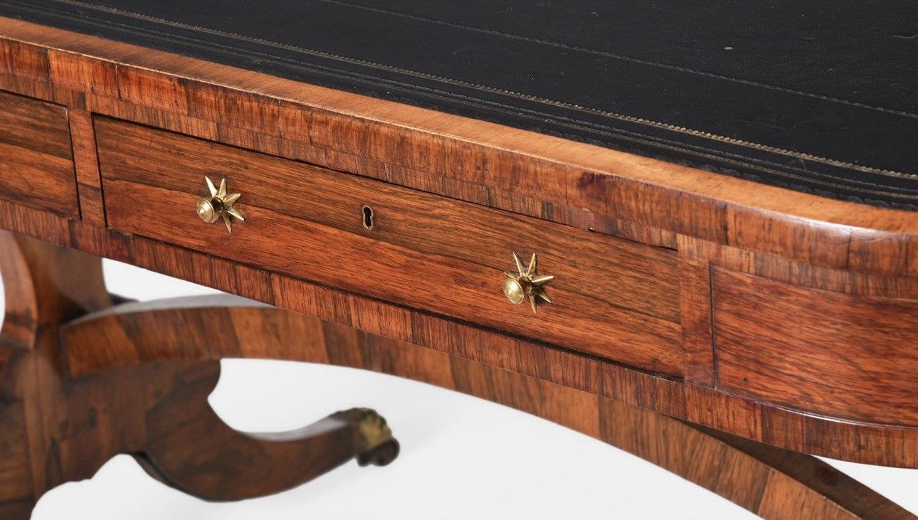 Beautiful Regency Rosewood Library Table photo Furniture