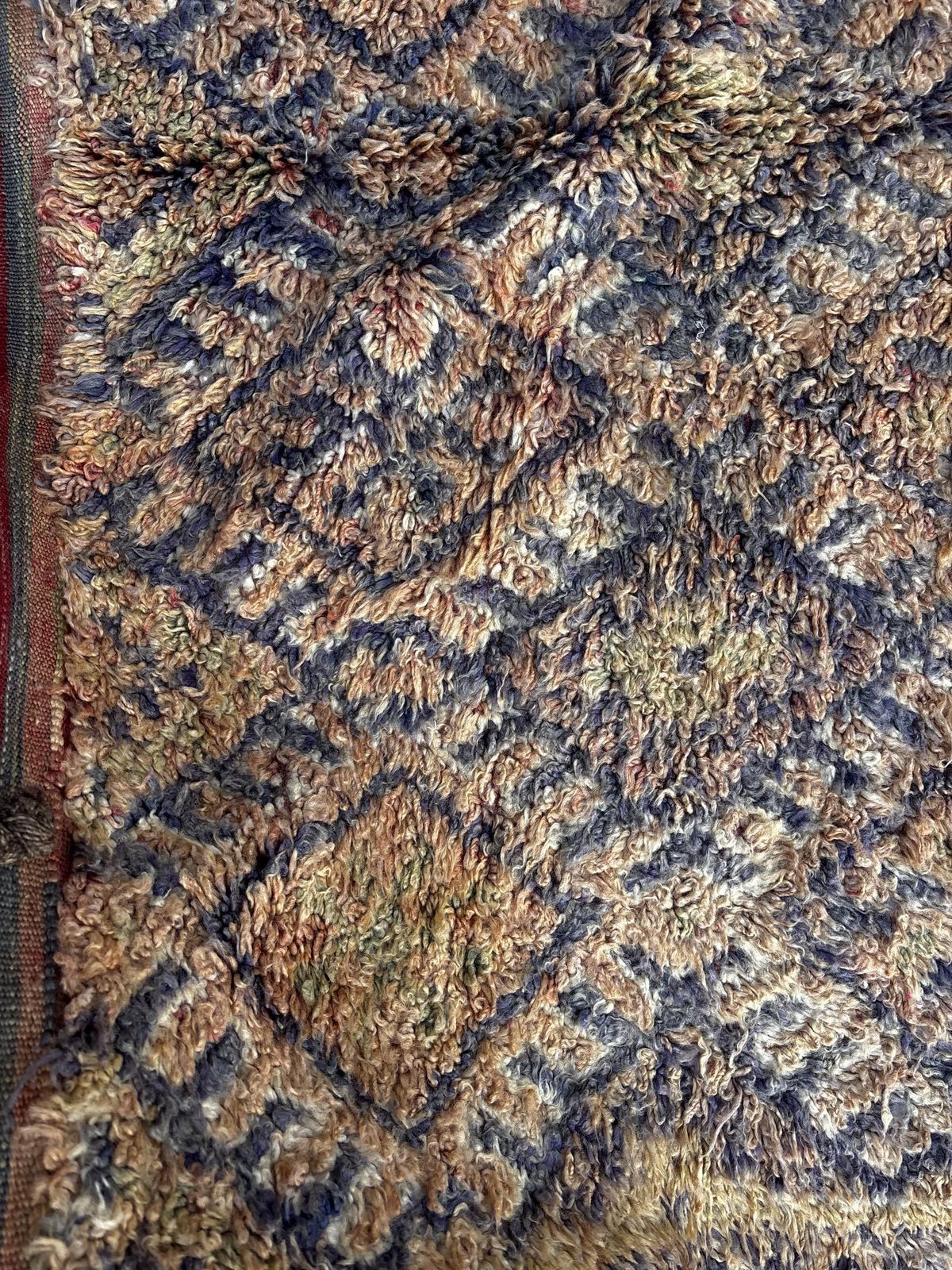 photo for sale Large Vintage Moroccan Talsint Rug 200x380 Cm – Handmade Berber Wool Rug – Rare Tribal Area Rug – Authentic Moroccan Carpet