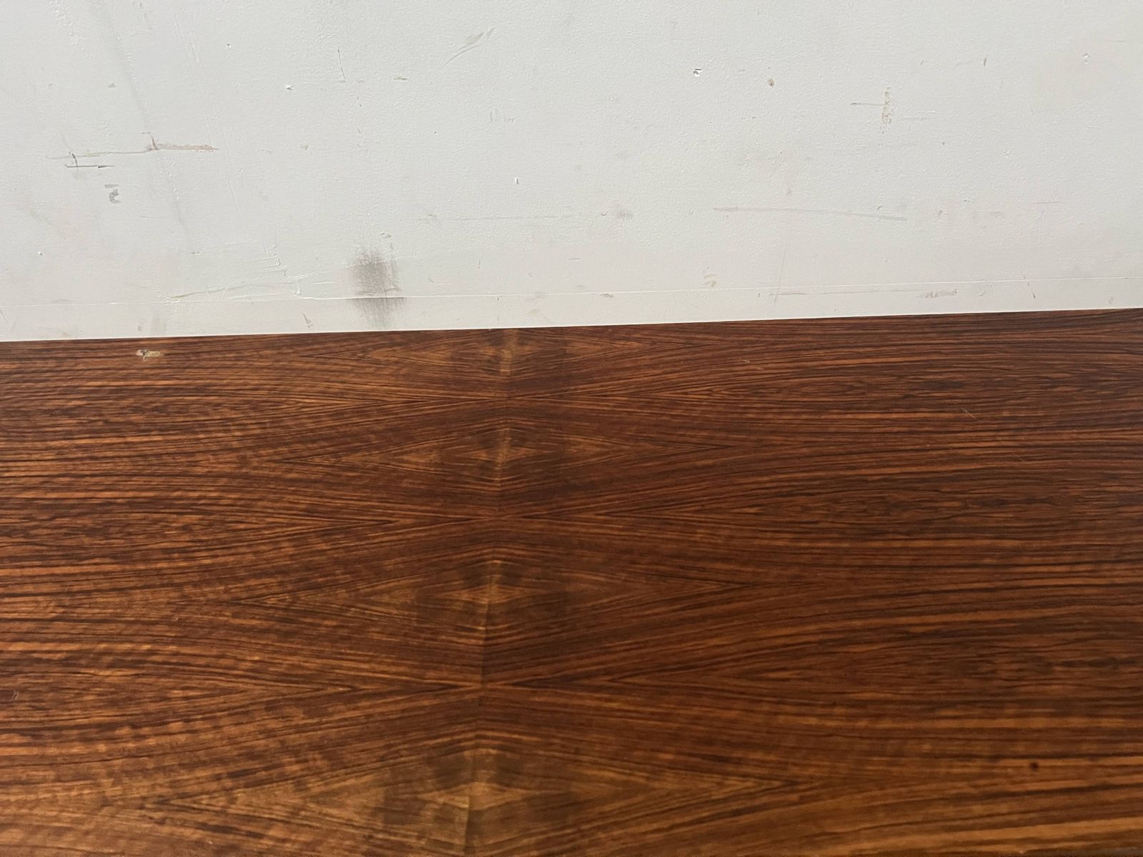 1501.95 Scandinavian Sideboard In Veneered Wood With Iron Legs, 20th Century photo