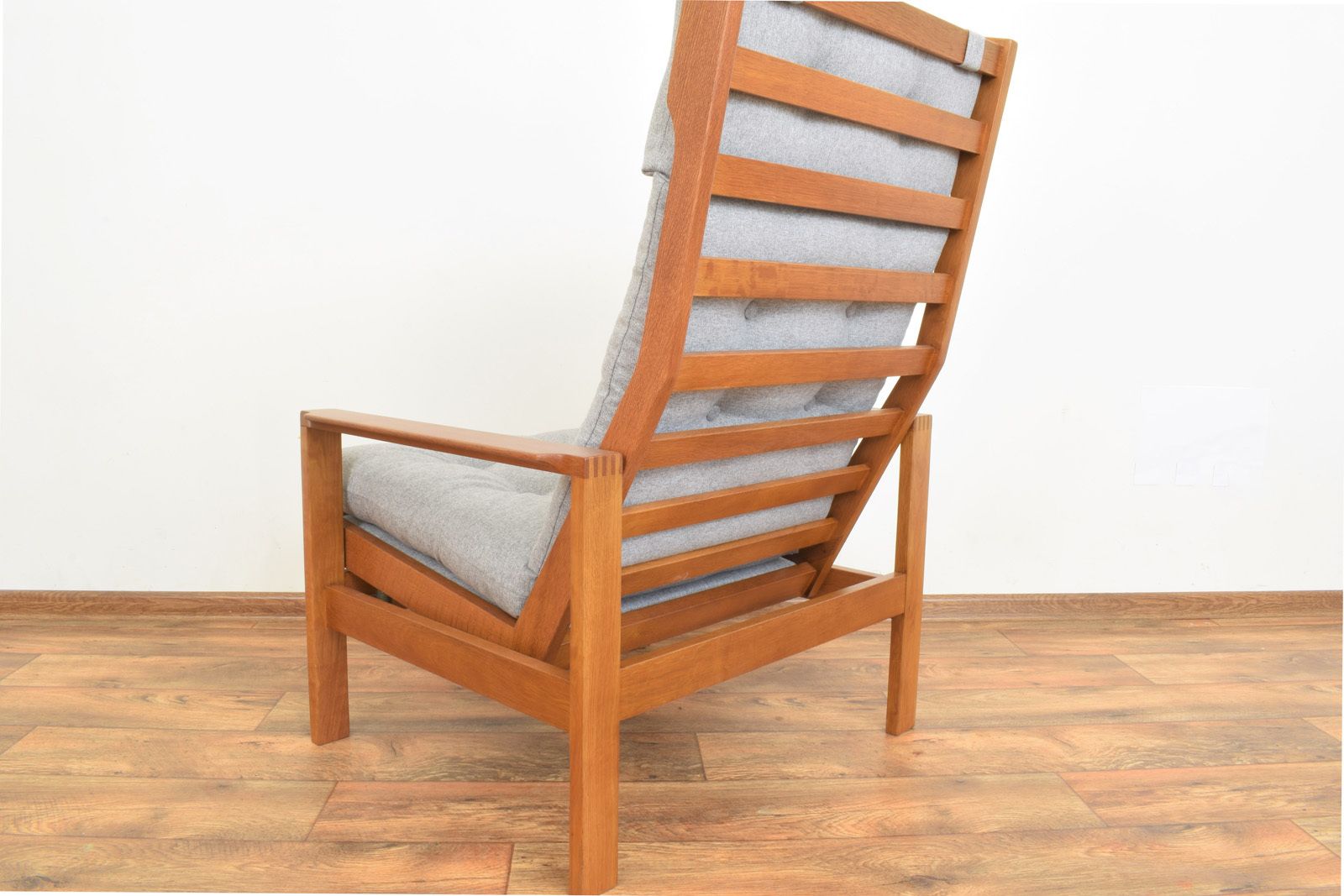 950.0 Mid Century Danish Oak Armchair By Leif Alring For Madsen & Schubell, 1960s. photo
