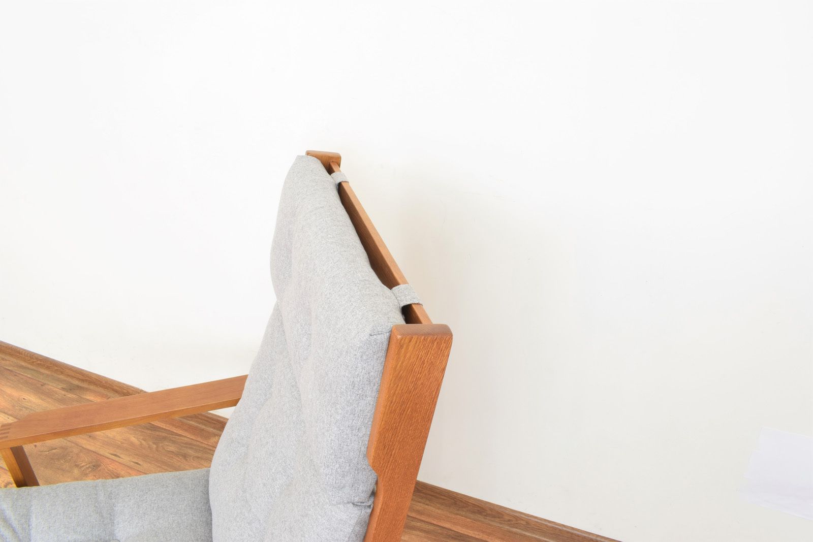 photo buy Mid Century Danish Oak Armchair By Leif Alring For Madsen & Schubell, 1960s.
