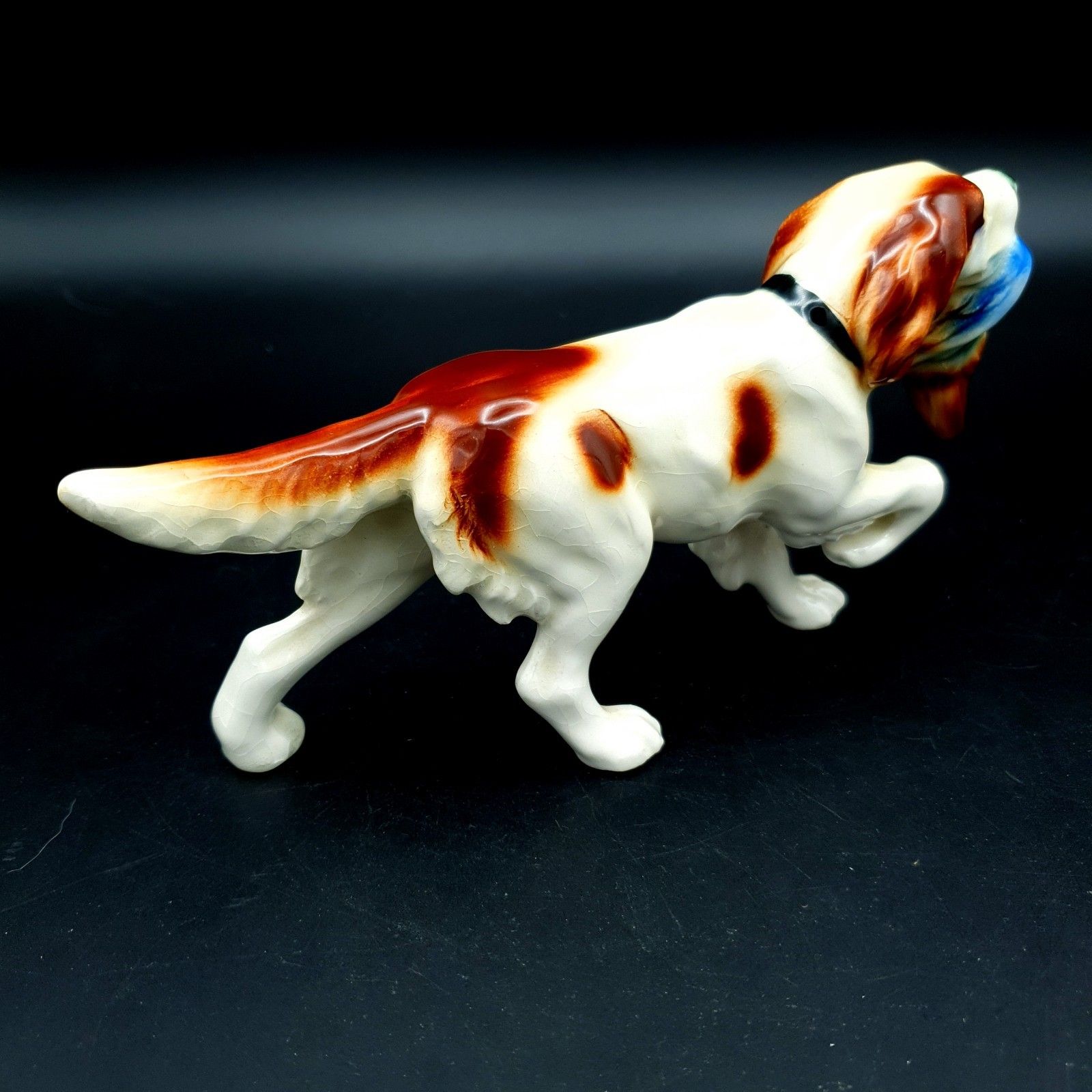 Hunting Dog With Pheasant W.Germany Ceramic Early Goebel? Mid Century Rare L16cm photo Art