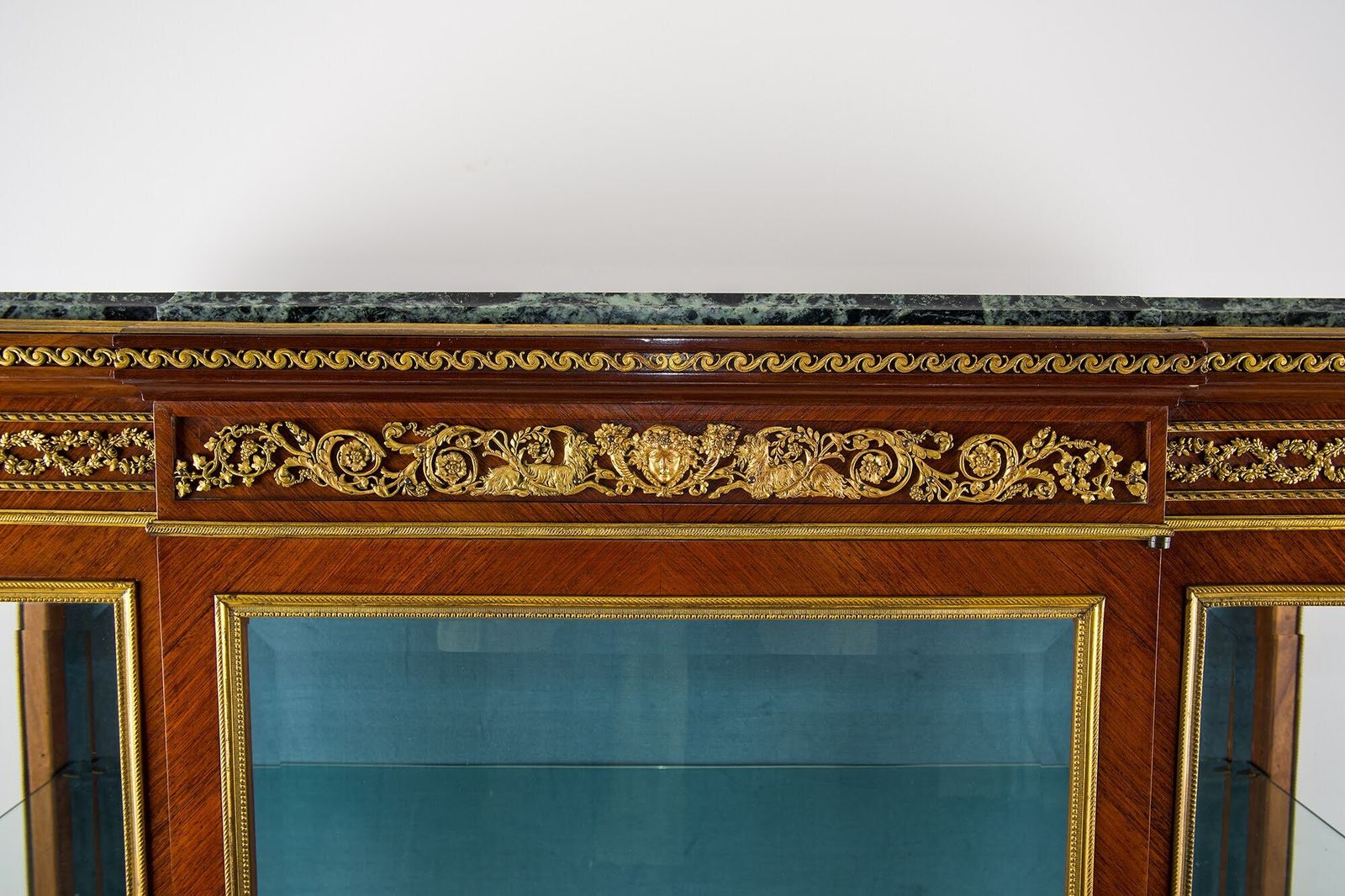 Exceptional French Kingwood Vernis Martin & Ormolu Mounted Vitrine Cabinet   In The Manner Of François Linke photo buy