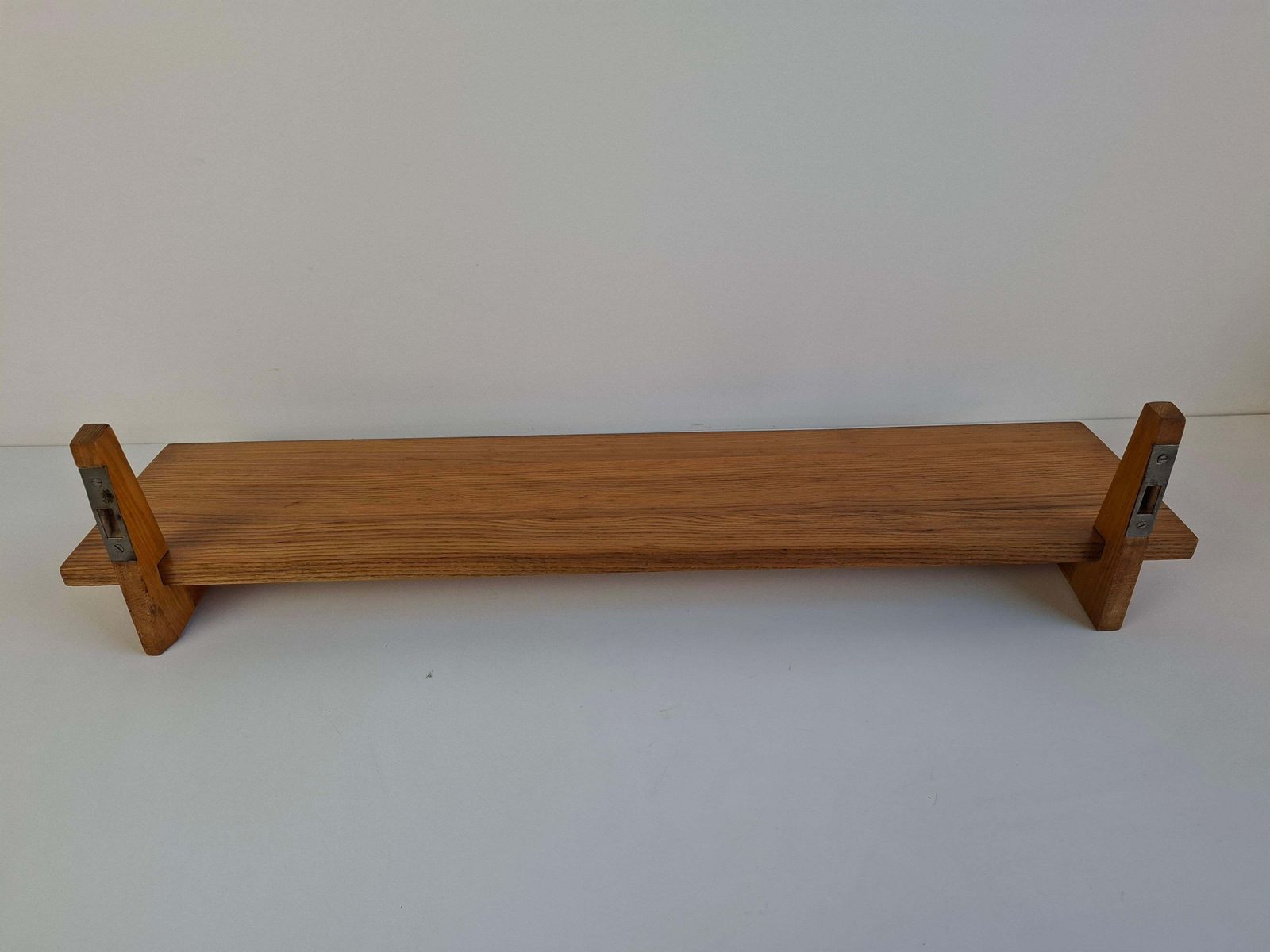 Midcentury Czechoslovak Wooden Wall Shelf, 1960s photo 362.0