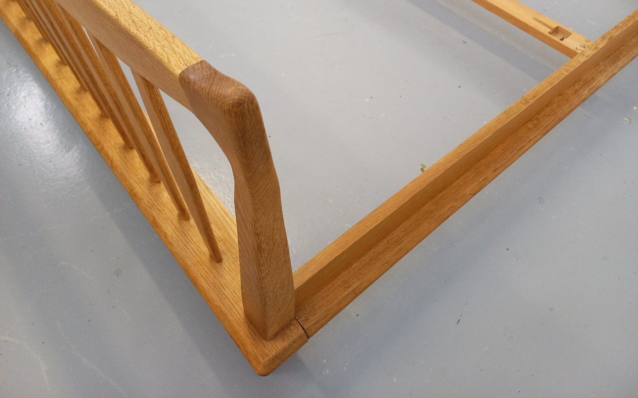Guillerme And Chambron Double Bed In Solid Oak photo vintage