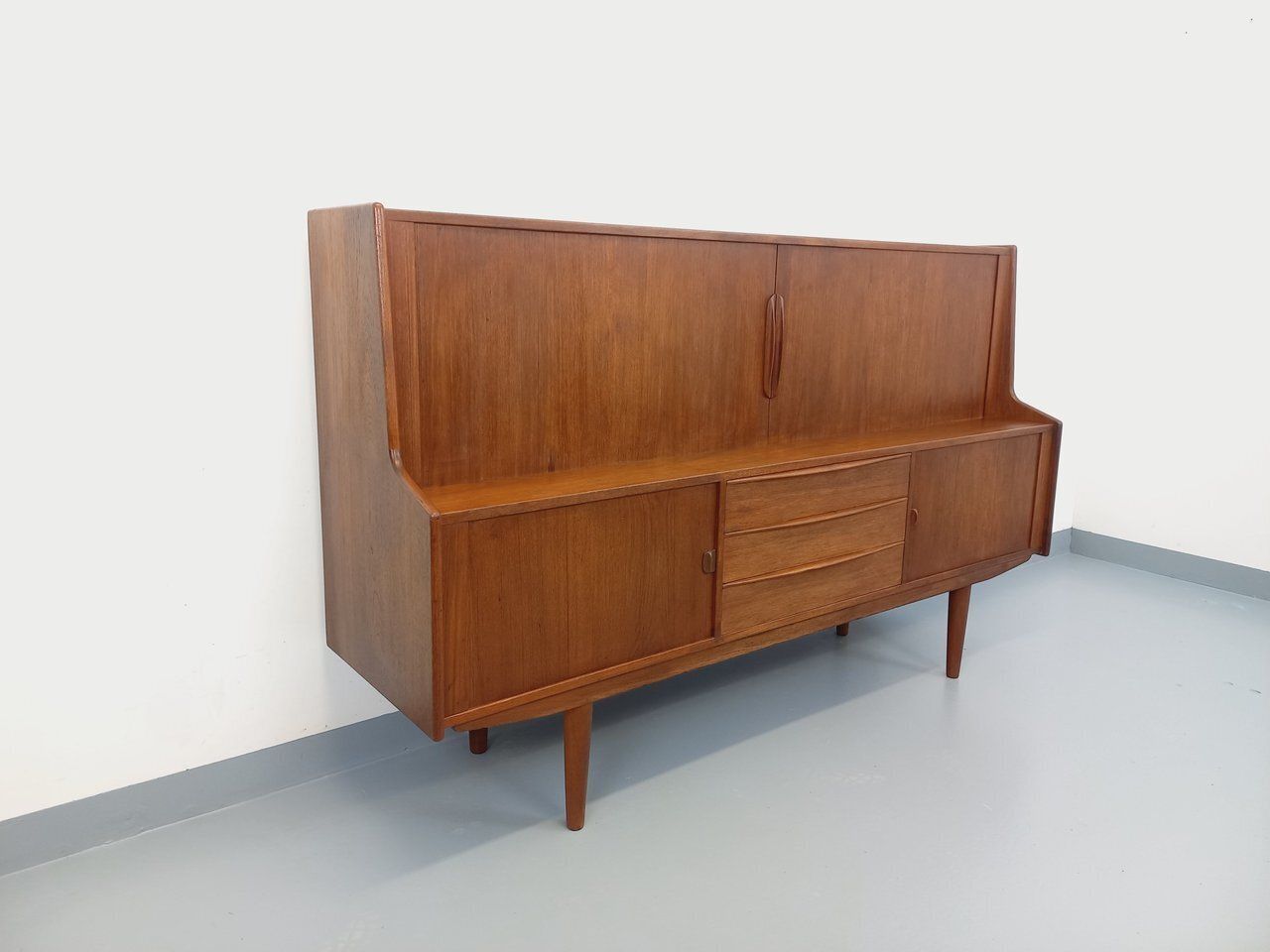 Scandinavian Mid Height Sideboard Ib Kofod Larsen In Teak
