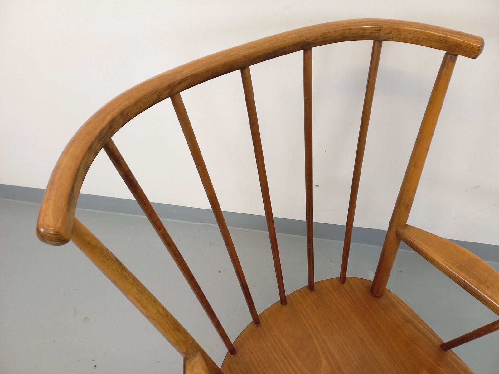 photo furniture Baumann Fan Armchair, 1960s, Wooden