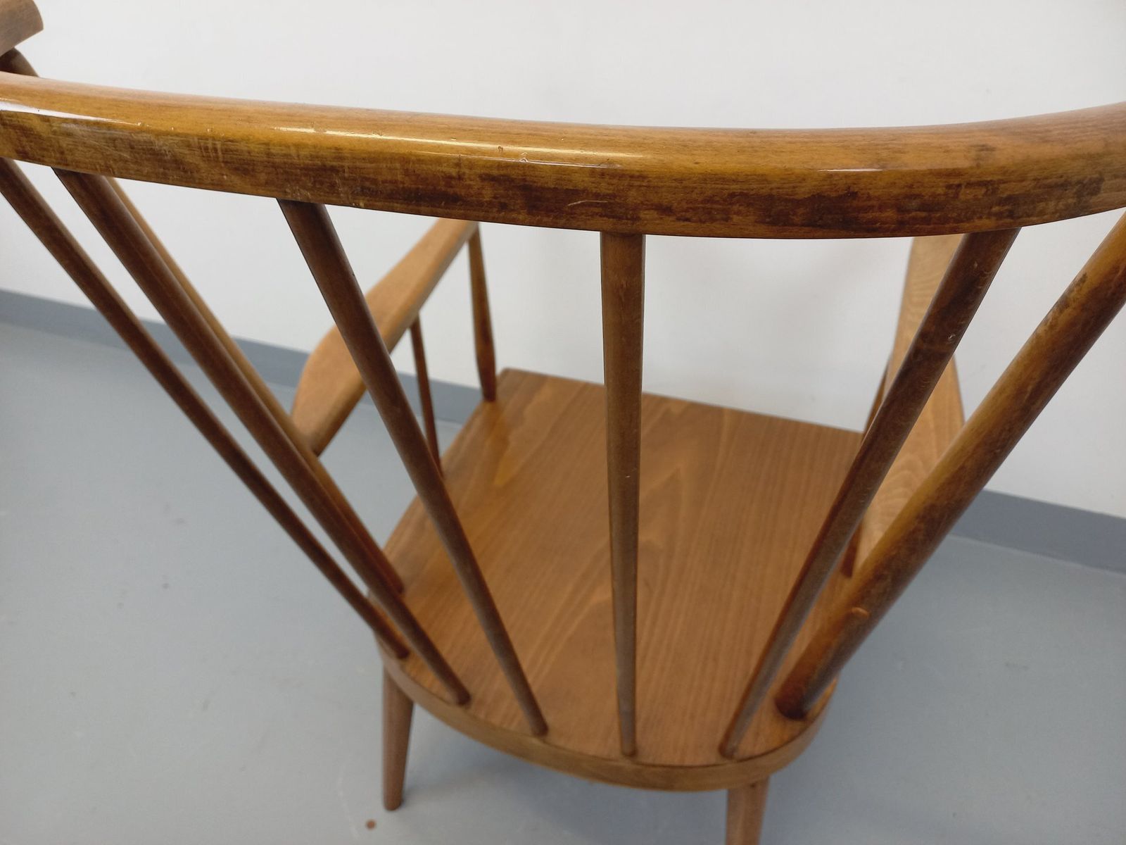 409.0 Baumann Fan Armchair, 1960s, Wooden photo
