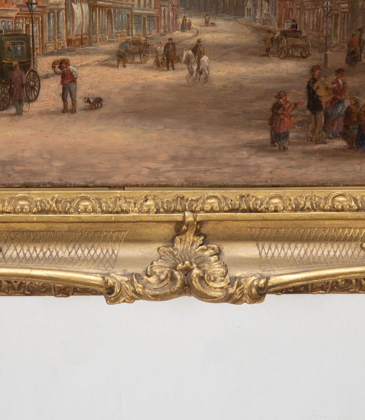 19th Century Oil On Canvas Of Reigate, Surrey photo furniture