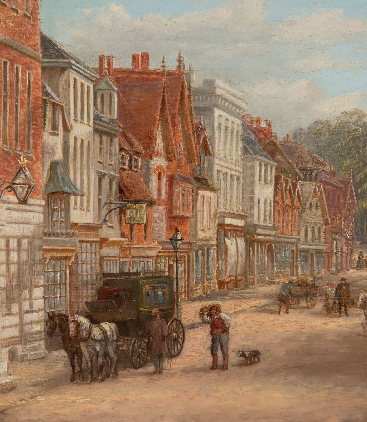 photo for sale 19th Century Oil On Canvas Of Reigate, Surrey
