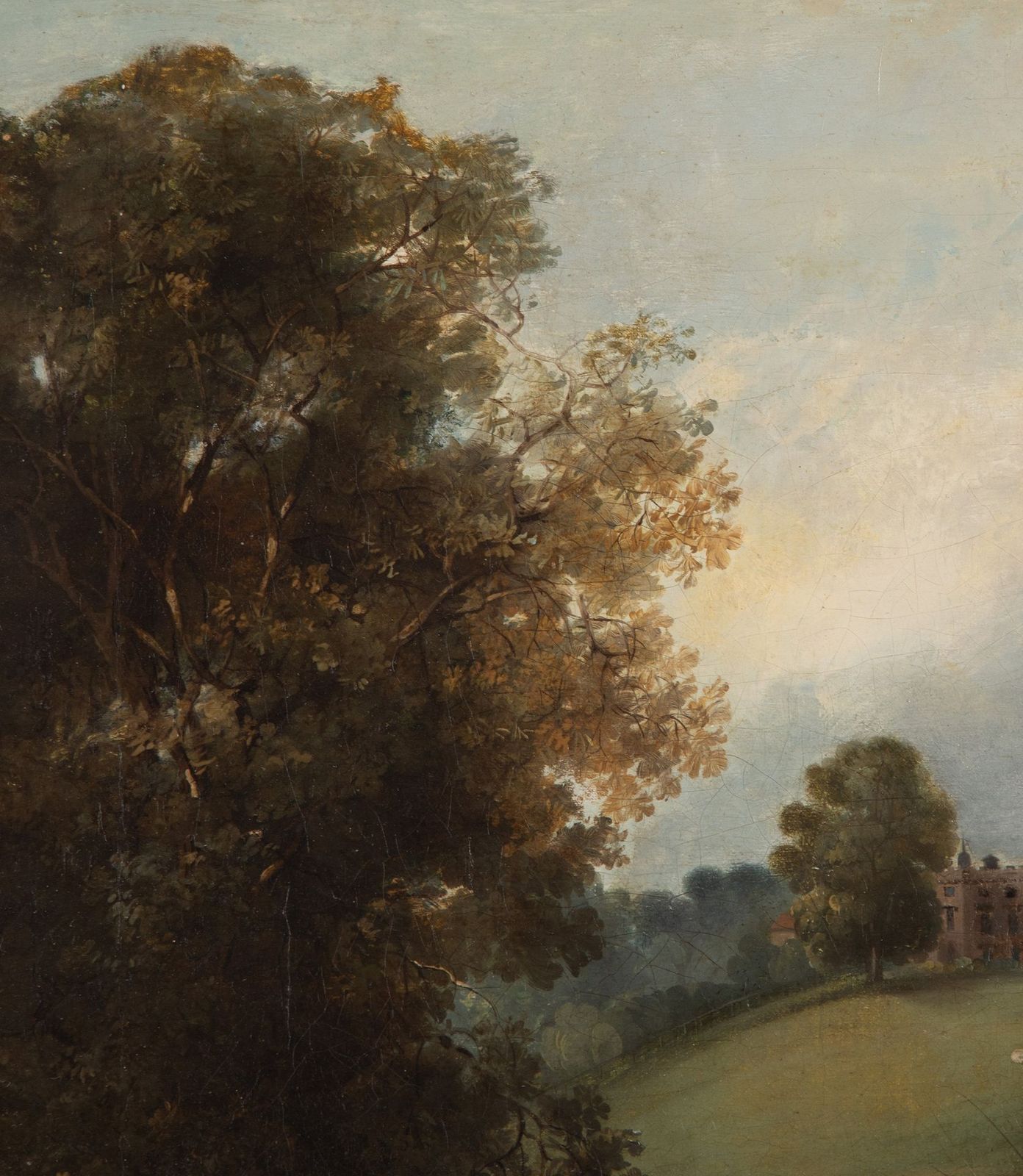 19th Century Country House Oil On Canvas photo Art