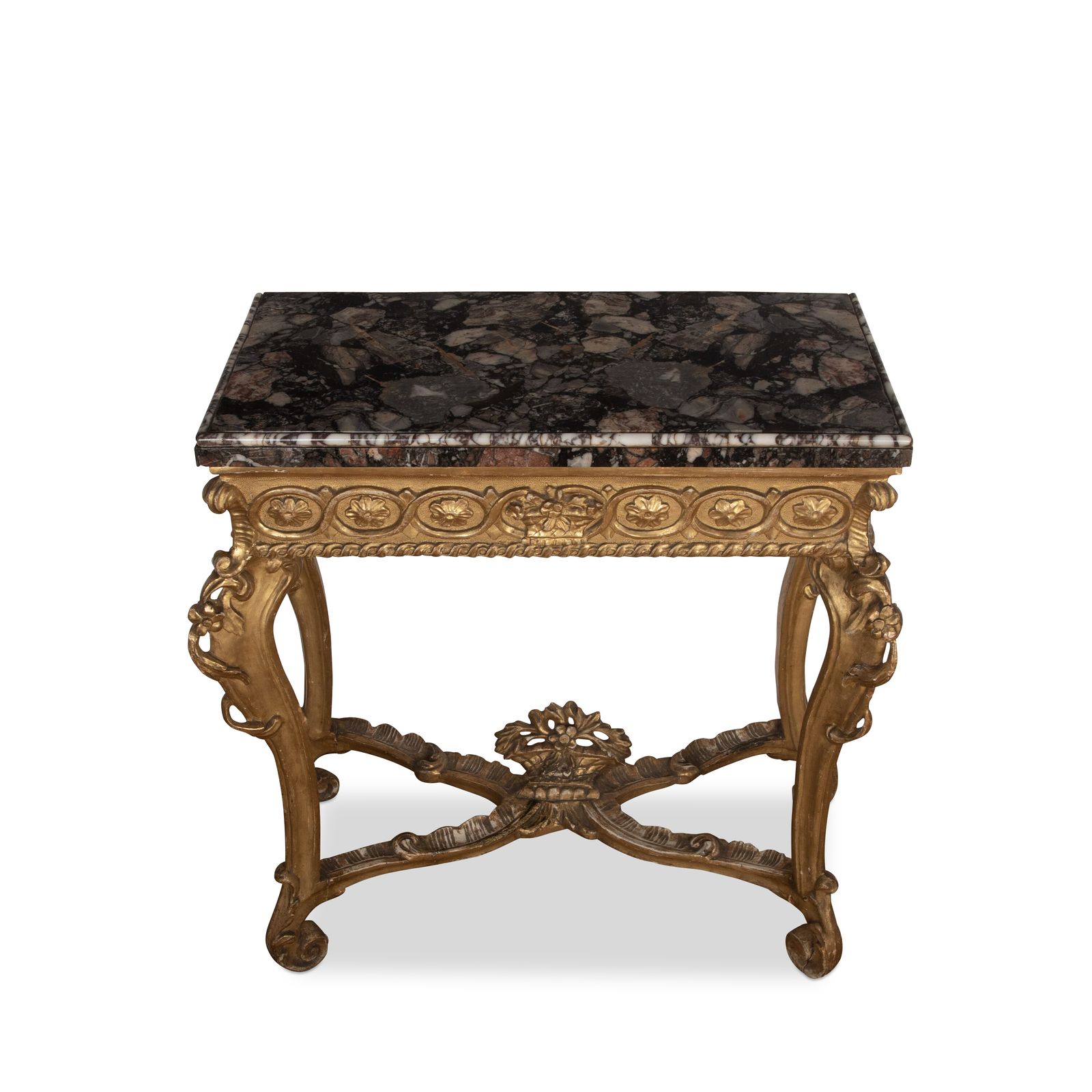 photo vinterior C18th Giltwood & Marble Top Pier Table