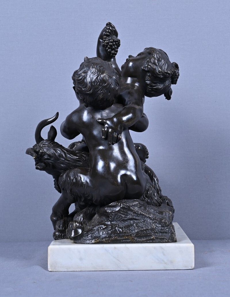 photo vintage Bronze Sculpture "The Childhood Of Bacchus" After Clodion – Part 2, 19th Century