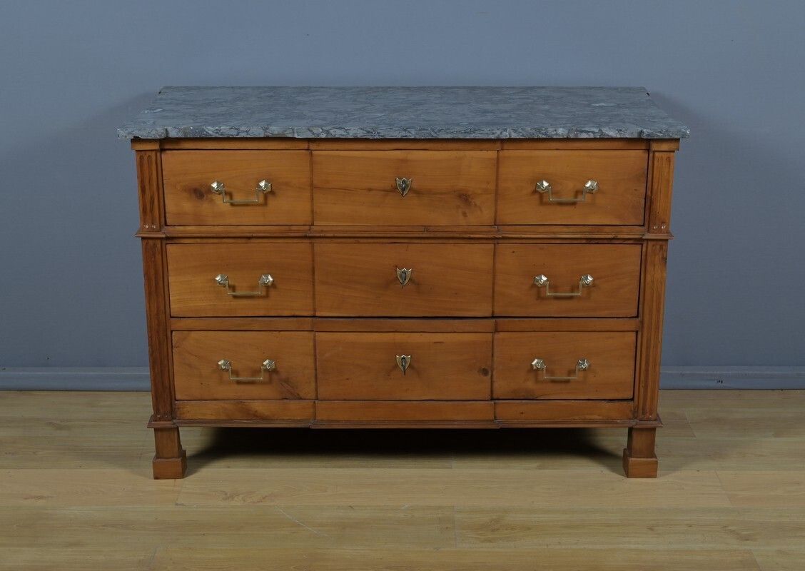 Cherrywood Chest Of Drawers, Louis XVI Period – Late 18th Century photo vinterior