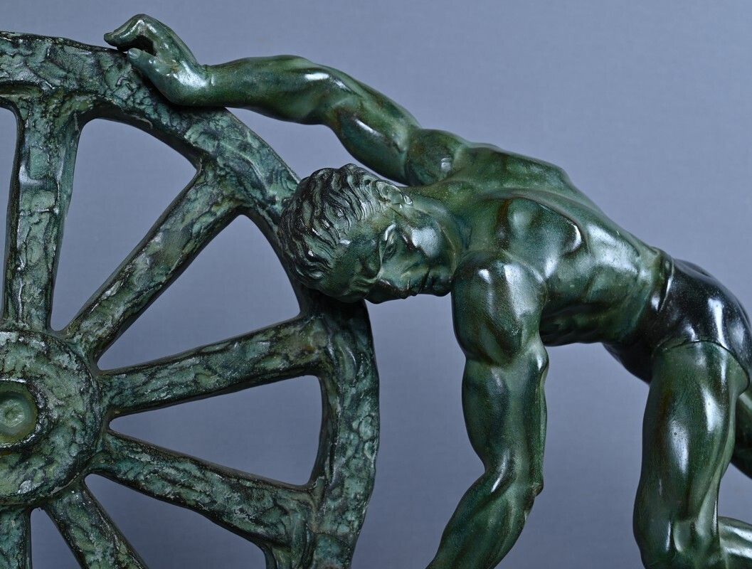 Important Bronze Sculpture "Allegory Of Strength", Art Deco – 1940 photo buy