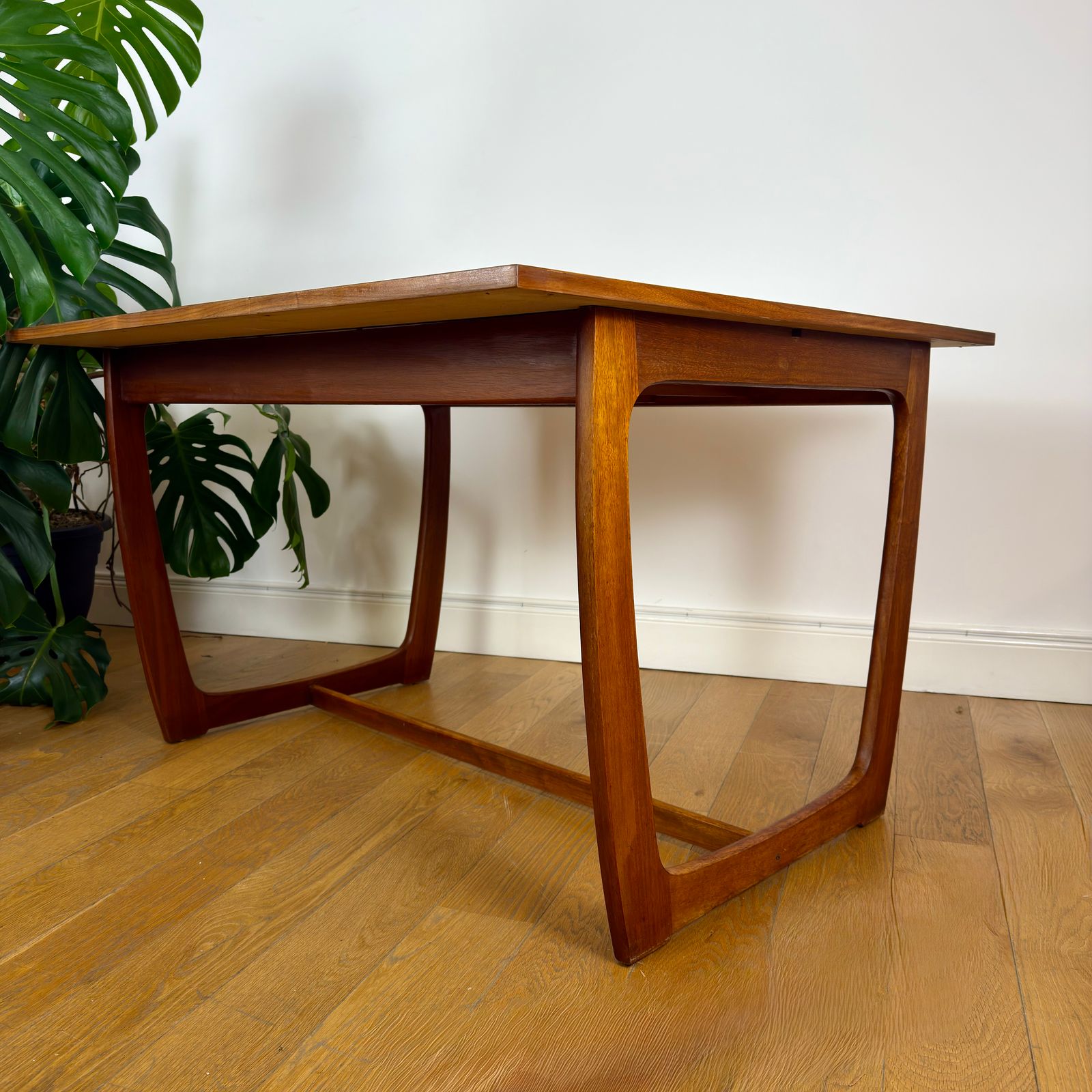Mid Century Teak And Walnut Dining Table photo 360.0