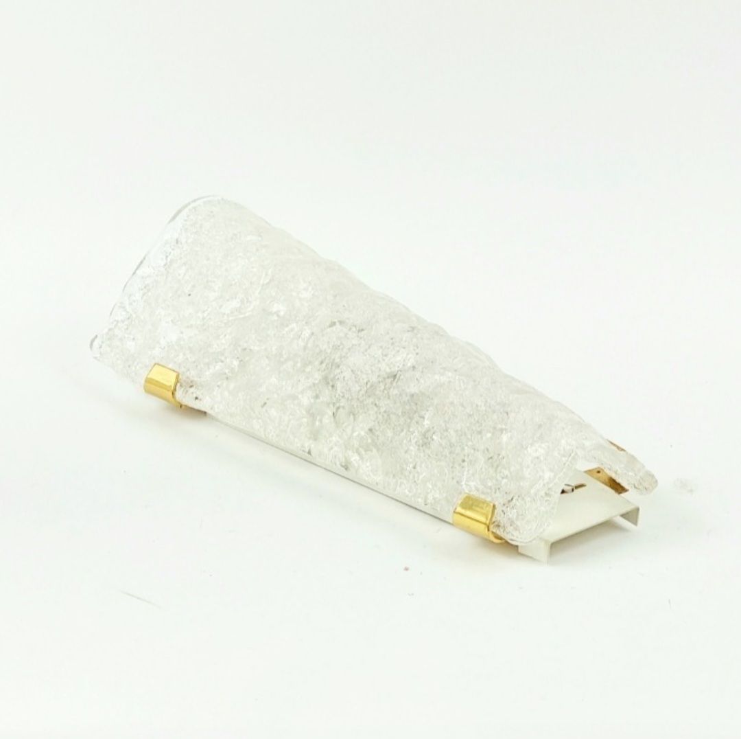 Large Mid Century Murano Glass & Brass Wall Lamp From Hillebrand, Germany, 1960s/1970s photo 500.0