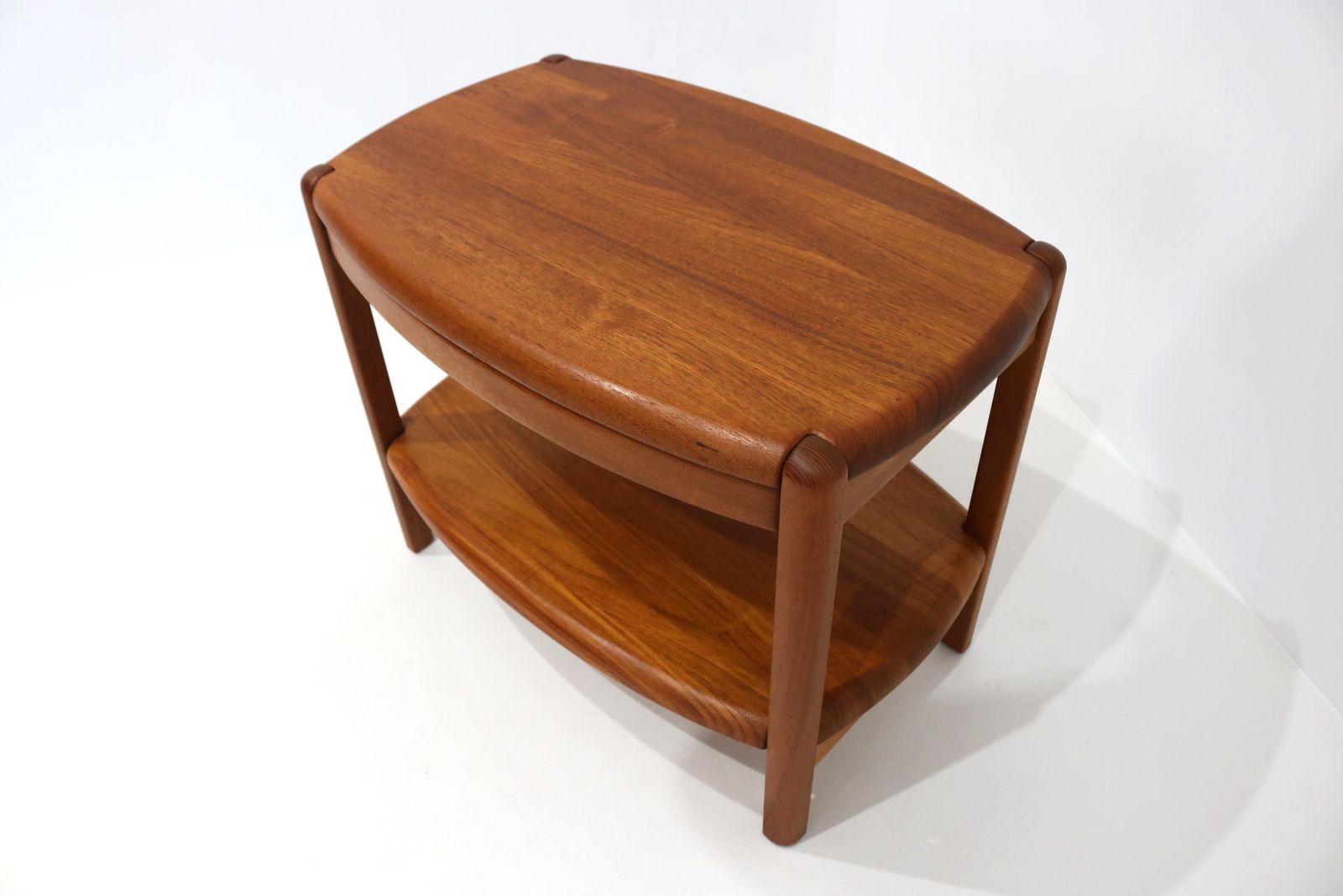 Danish Mid Century Solid Teak Bedside Table By Salling Stolefabrik Durup With Drawer And Shelf C1960 photo for sale