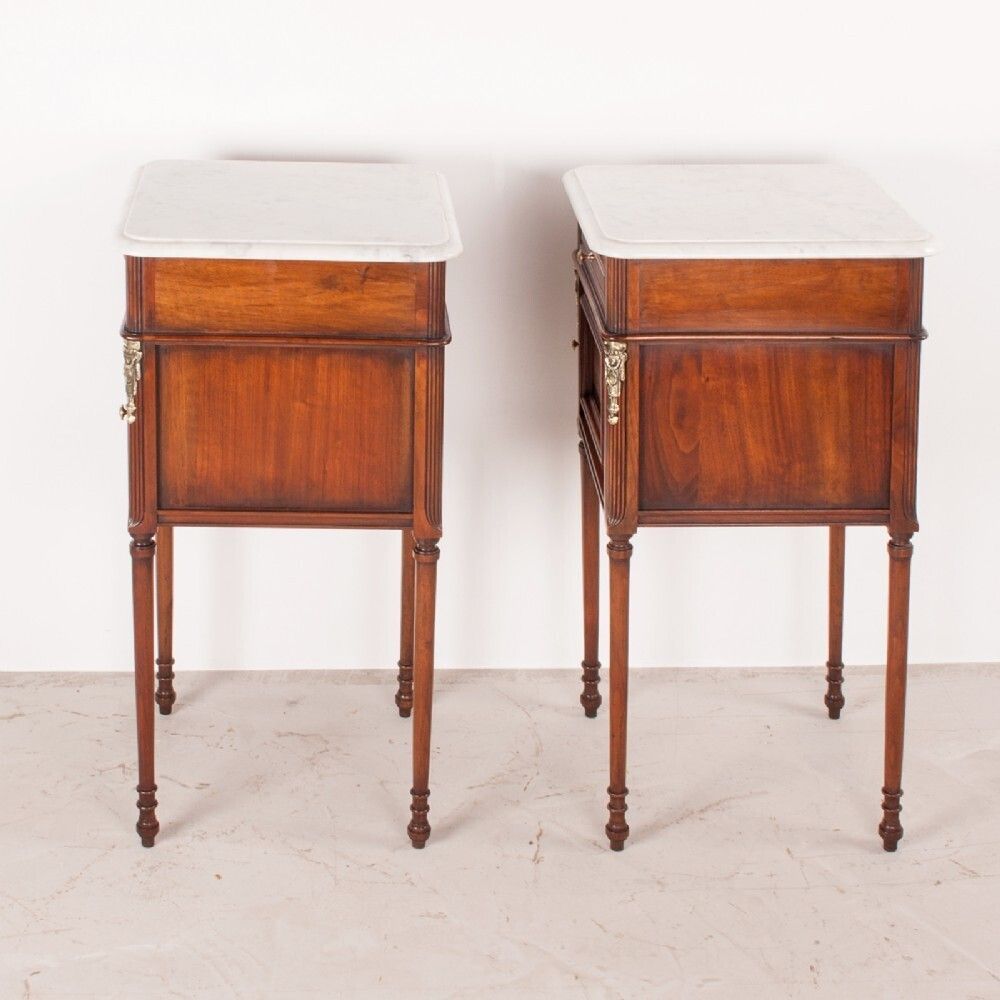 Pair Of French Walnut Bedside Cabinets photo 970.0