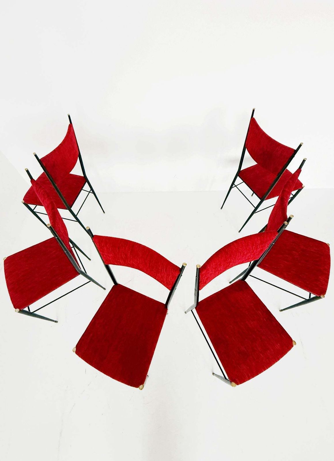 Set Of Six Italian Chairs, 1950s–1960s photo 629.0