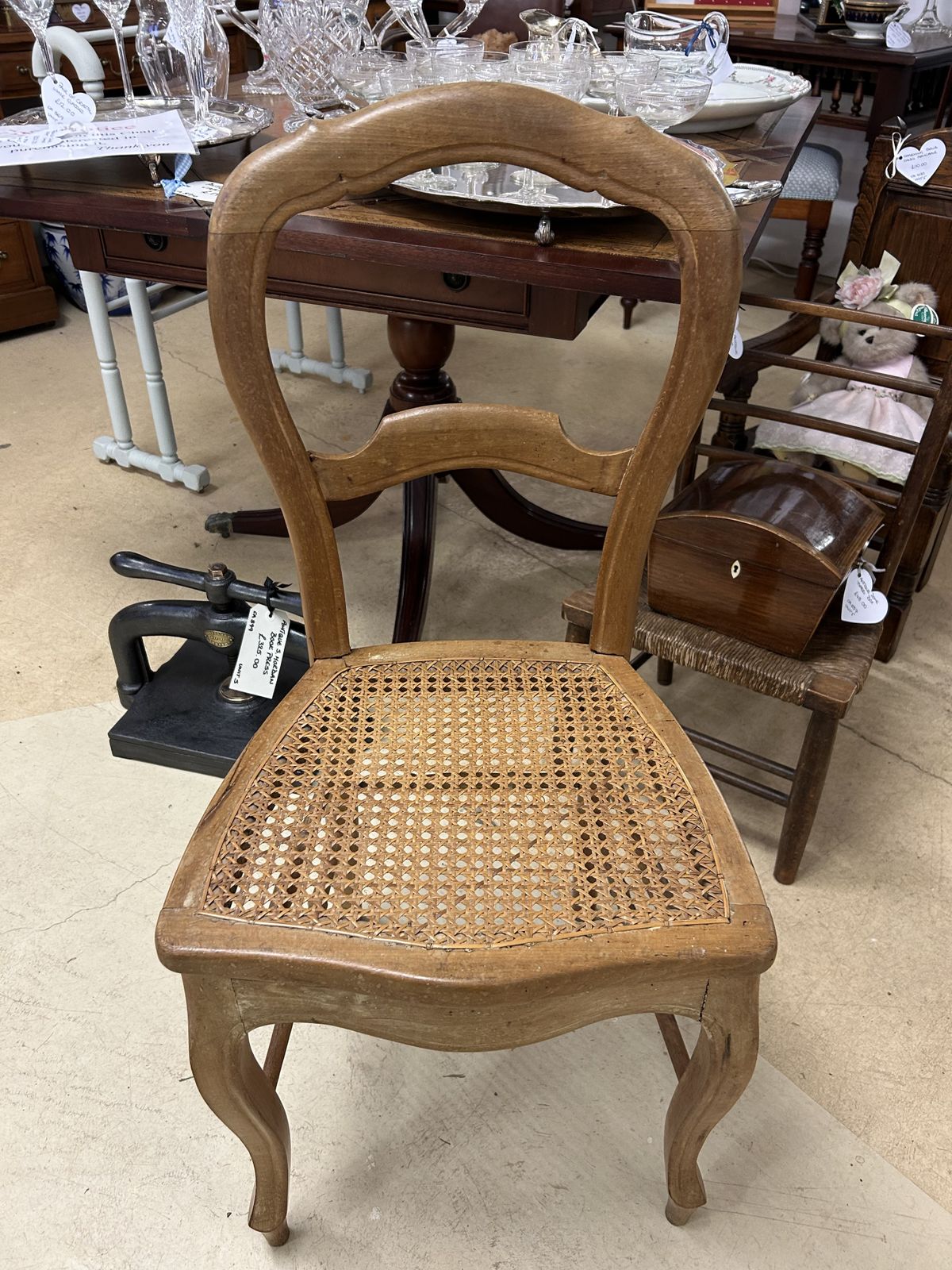 Antique French Cane Seat Chair