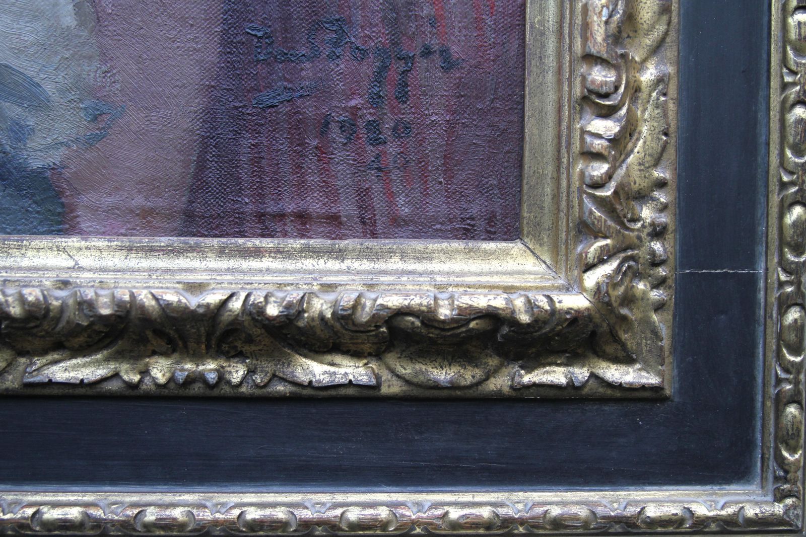 David Foggieportrait Of Woman Bathing Scottish 20's Impressionist Nude Interior Oil Painting1924 photo vintage