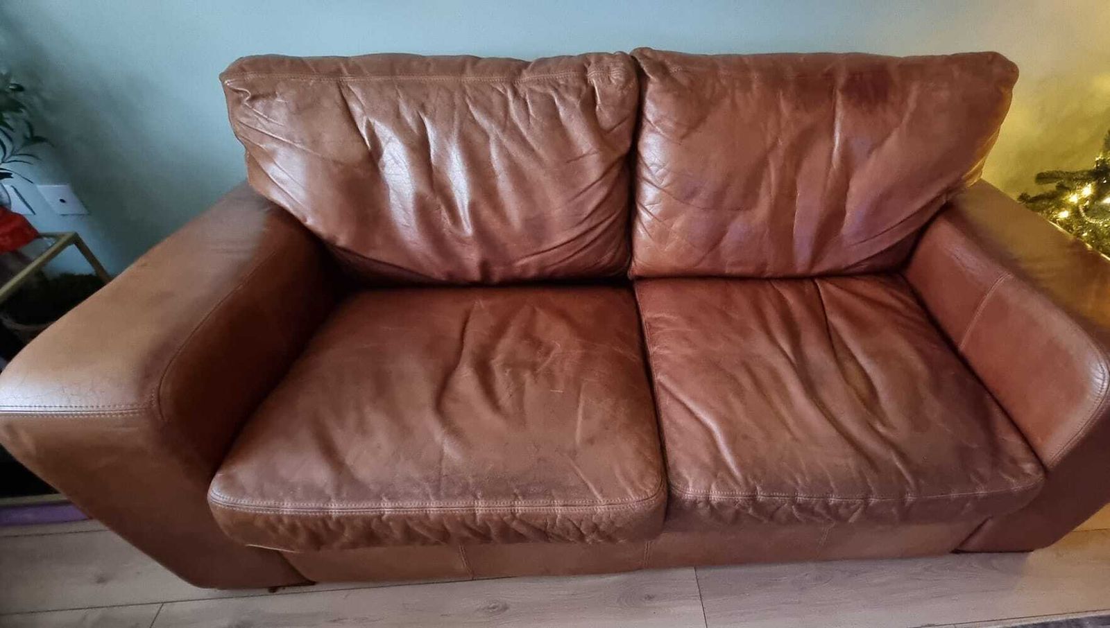 Leather 3 Seater Sofa