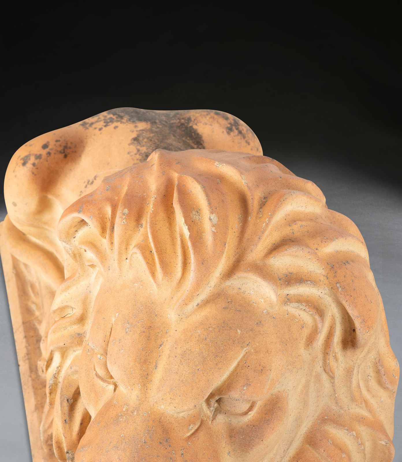 Large Pair Of 19th Century Terracotta Lions photo buy