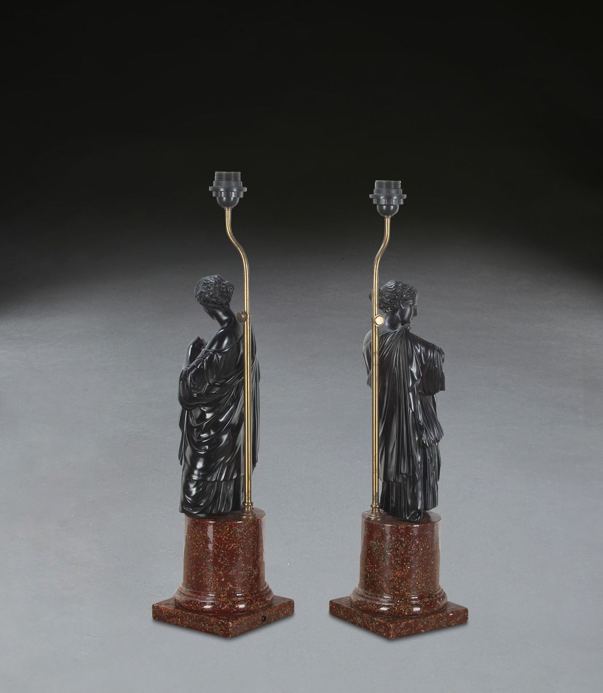 Pair Of Neo Classical Figural Lamps photo buy