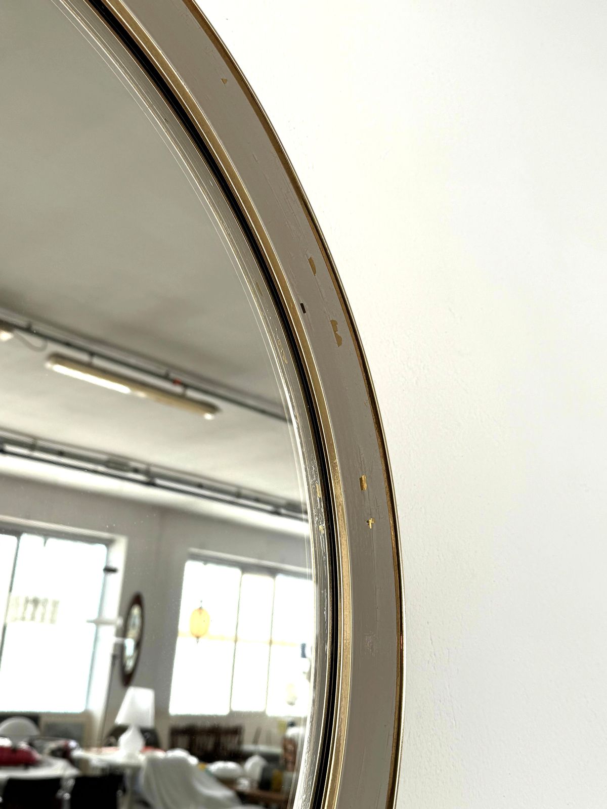 Midcentury Round Wall Mirror By Vereinigte Werkstätten München, 1970 photo Home Decor
