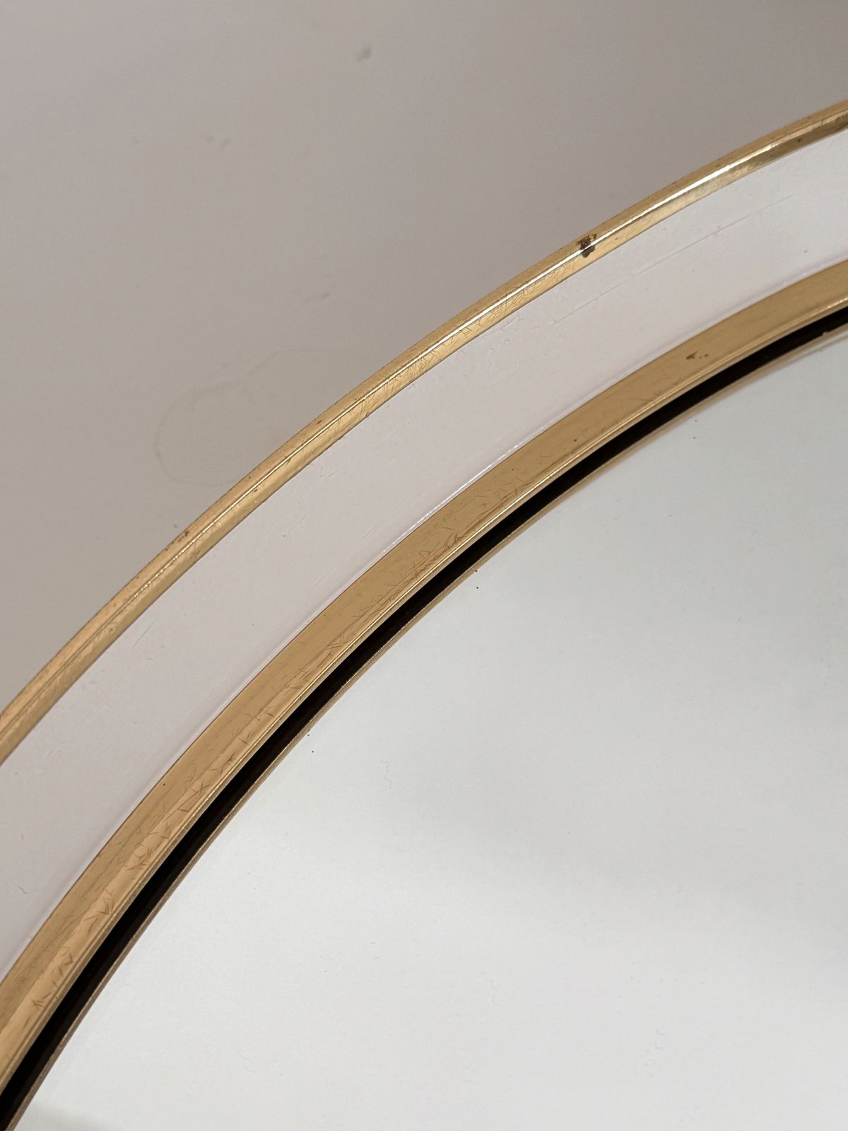photo for sale Midcentury Round Wall Mirror By Vereinigte Werkstätten München, 1970