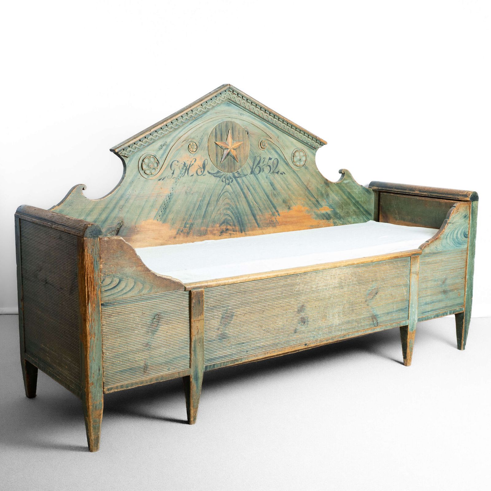 Large Early 19th Century Gustavian Day Bed / Bench photo 2850.0