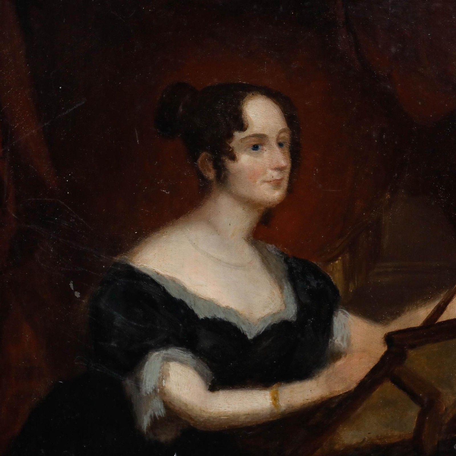 After George Hayter (1792 1871) Oil, Portrait Of Emily Pakenham photo Art