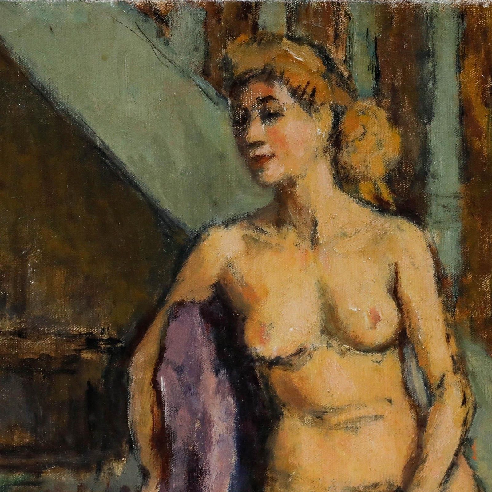 Charles Emmanuel Jodelet (1883 1973) Mid 20th Century Oil, The Model photo 550.0