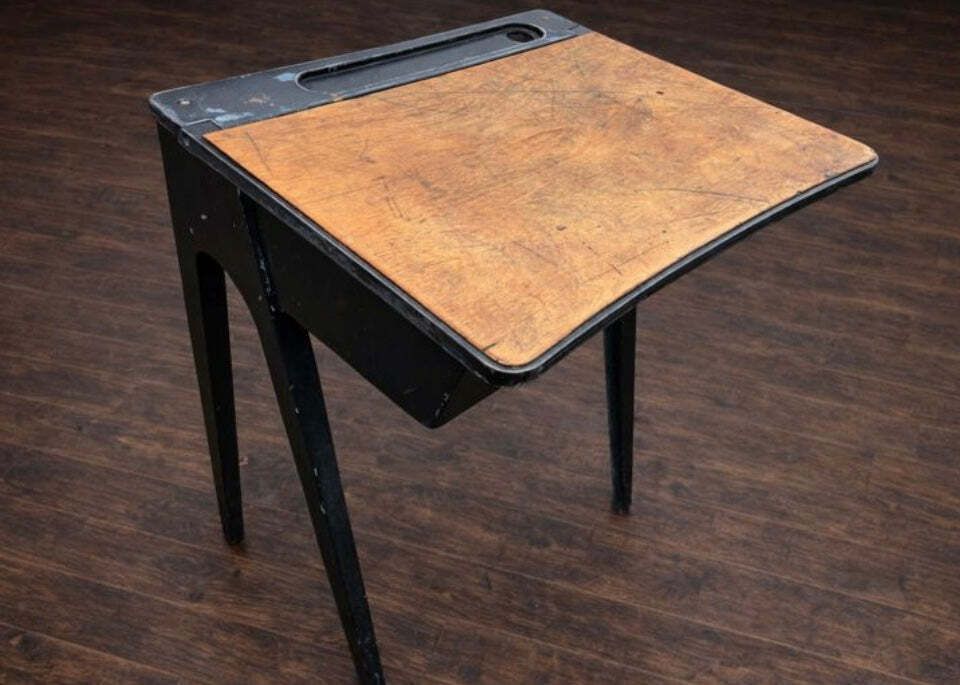 James Leonard Esa Early Model School Desk C1947 photo furniture