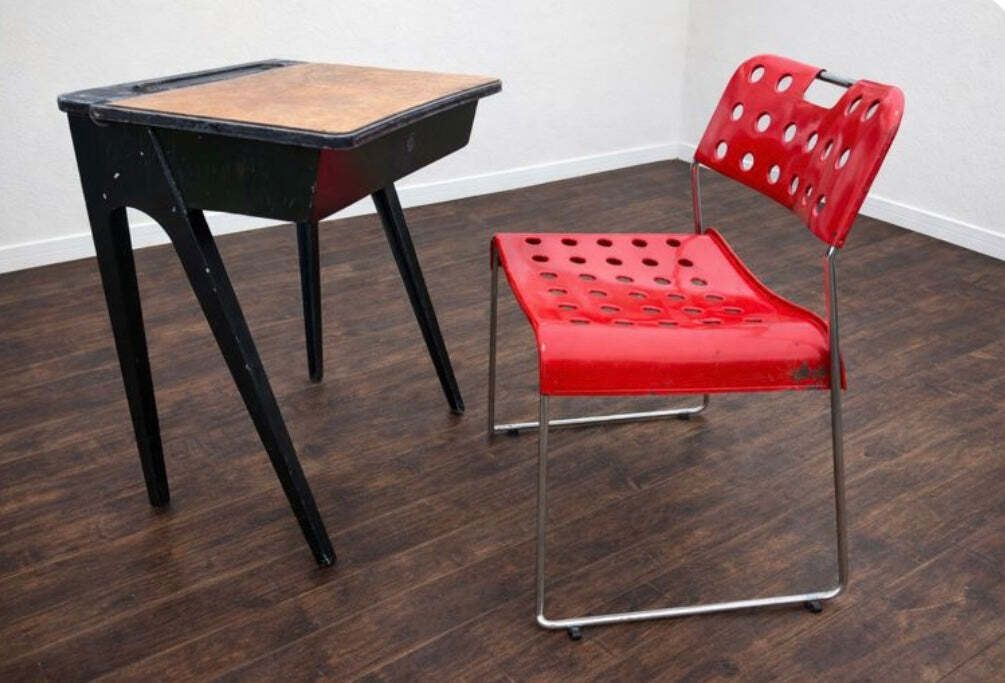 James Leonard Esa Early Model School Desk C1947 photo Furniture