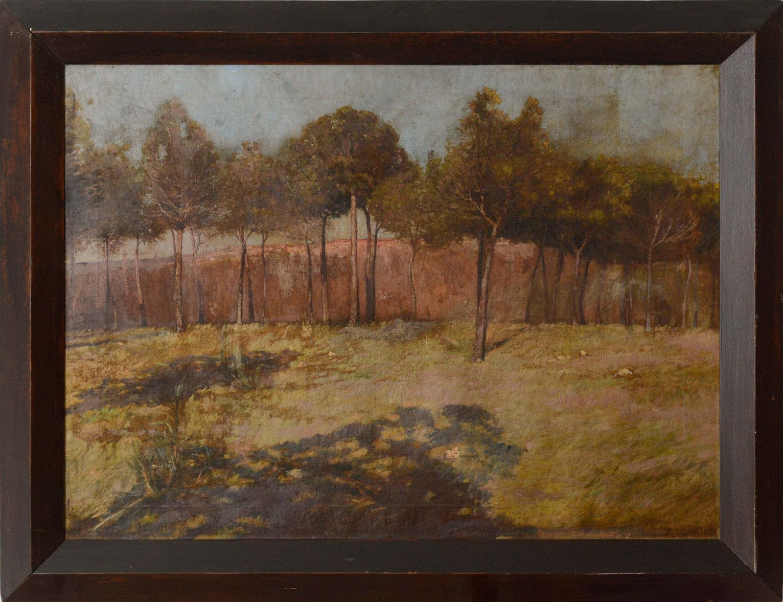 Golden Landscape With Distant Settlement, Reminiscent Of Orange Road, Tarpon Springs (C. 1893) photo for sale