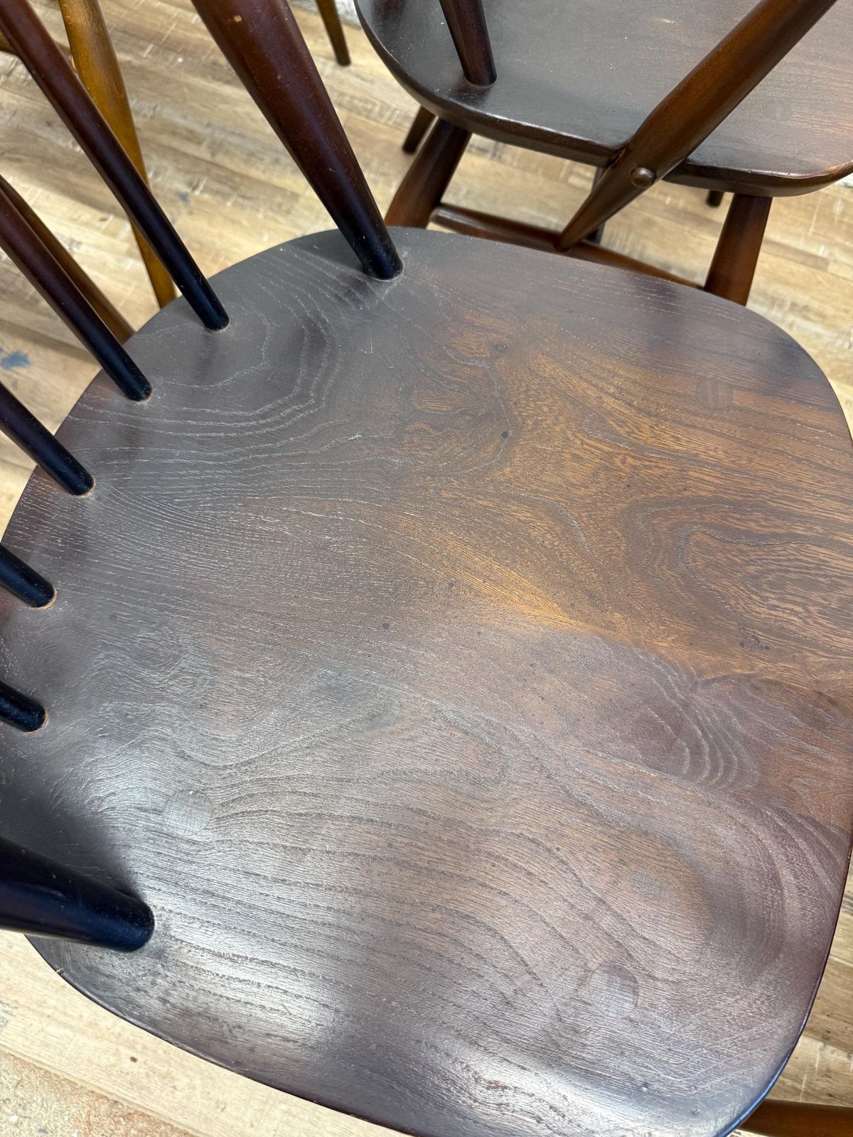 Furniture Ercol Goldsmith Dining Chairs – Set Of 6 (Including Carver) photo
