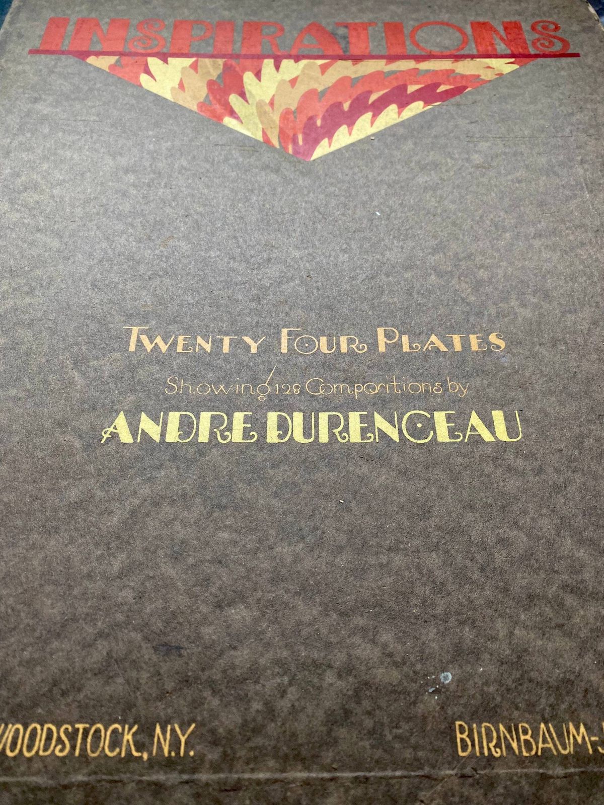 Andre Durenceau Inspirations Art Deco Complete Book Of 24 Pochoir Prints 1929 photo for sale