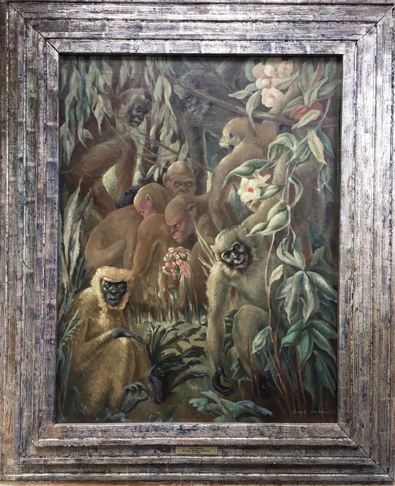 Alixe Jean Shearer Armstrong (1894 1983) Oil On Canvas 'The Jungle' Signed 1938 Modern British Slade School