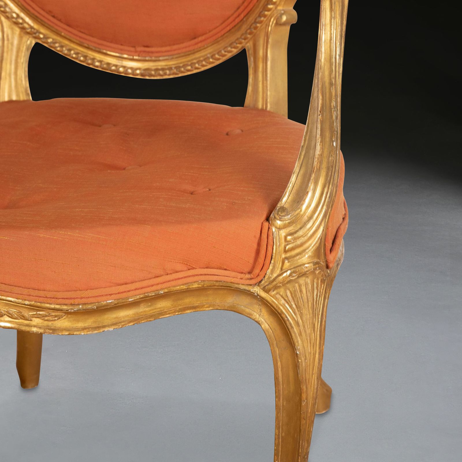 Pair Of Geo III Giltwood Open Armchairs photo buy
