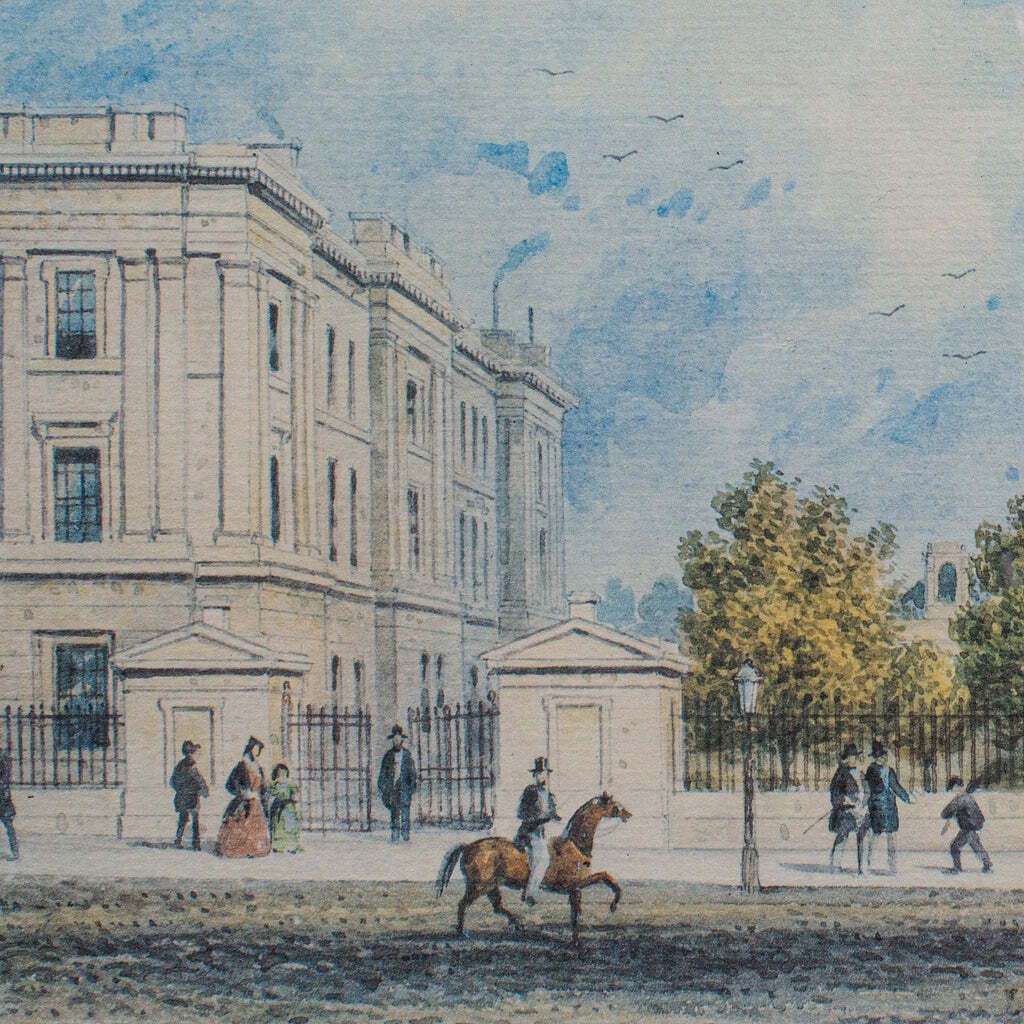 Antique Hospital Picture, St Thomas' London, Engraving, Art, Medical, Victorian photo 301.0