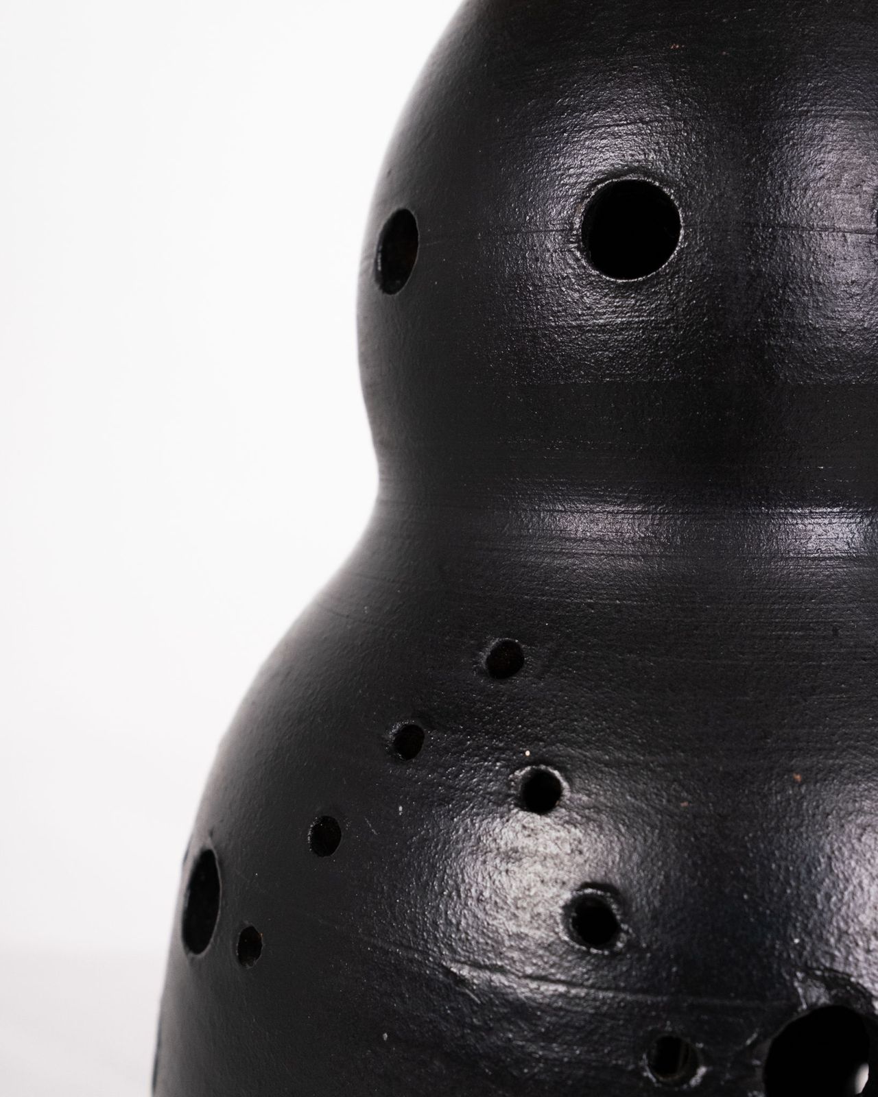 photo furniture Black Ceramic Lamp In The Style Of Georges Pelletier, France, 1970s