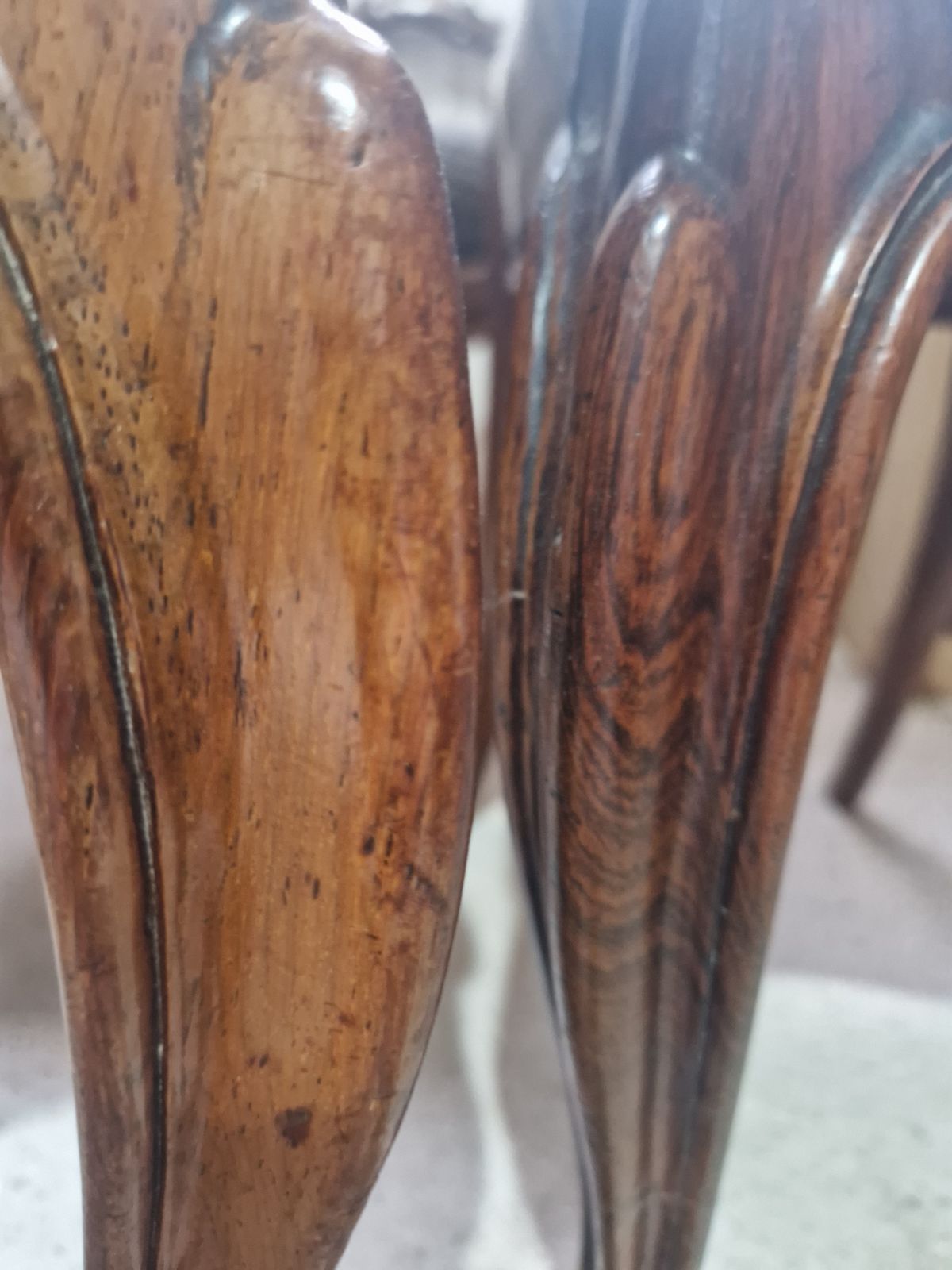 Set Of 5 Rosewood Victorian Dining Chairs photo for sale
