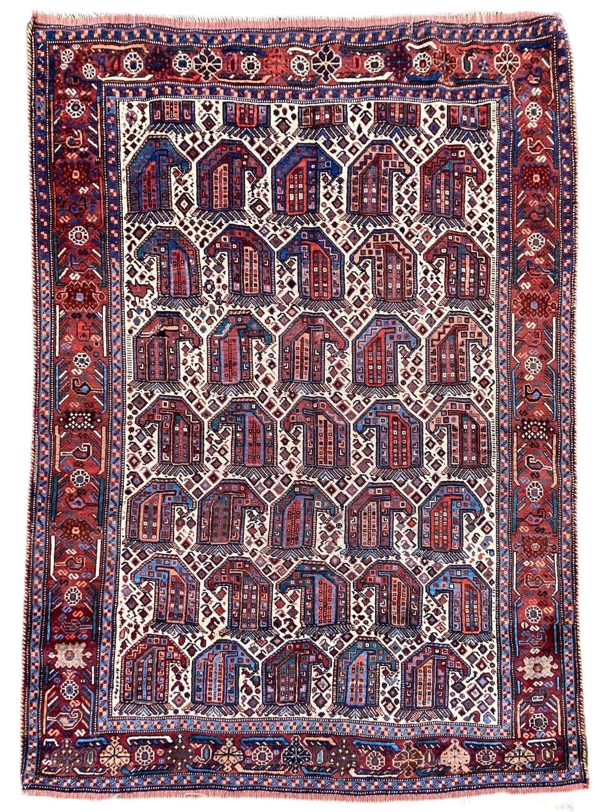 Antique Khamseh Rug 1.90m X 1.39m